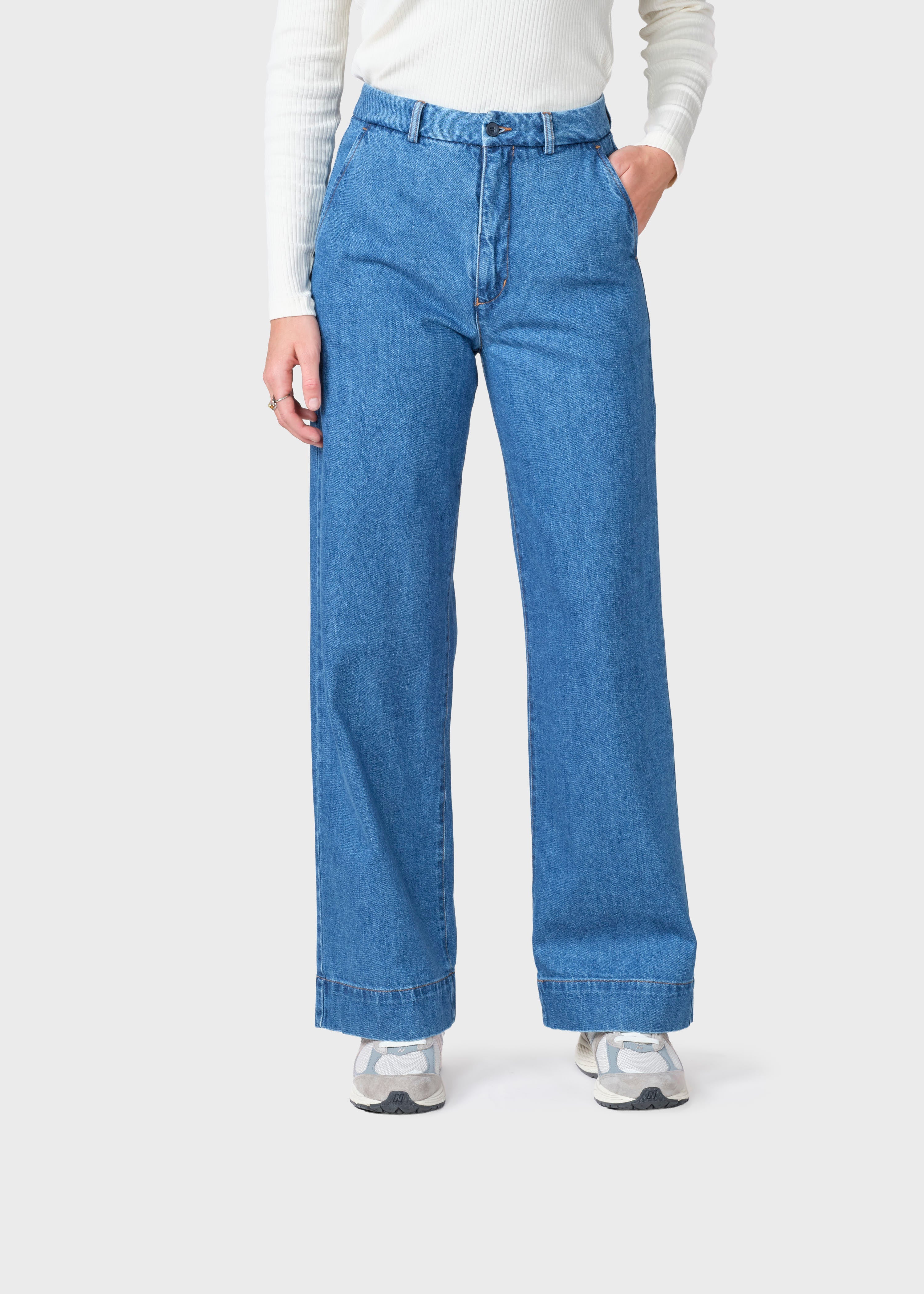 Lydia Denim Pants -tall - Light Blue Stonewash