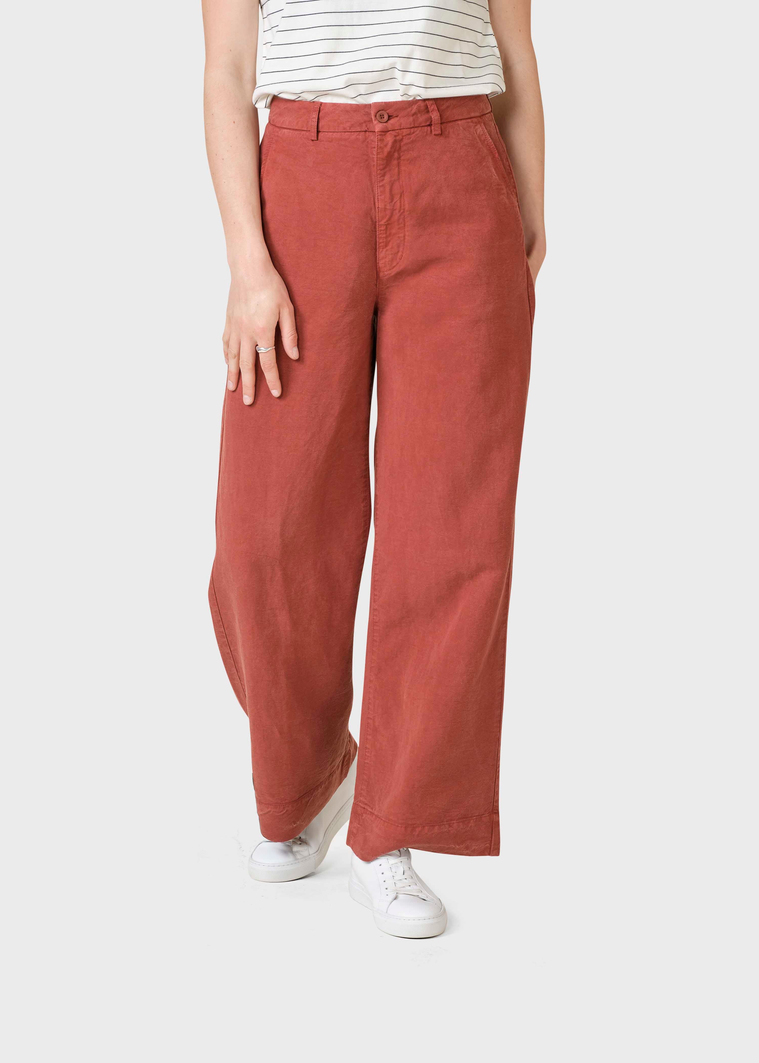 Lydia Lyocell Pants - Terracotta