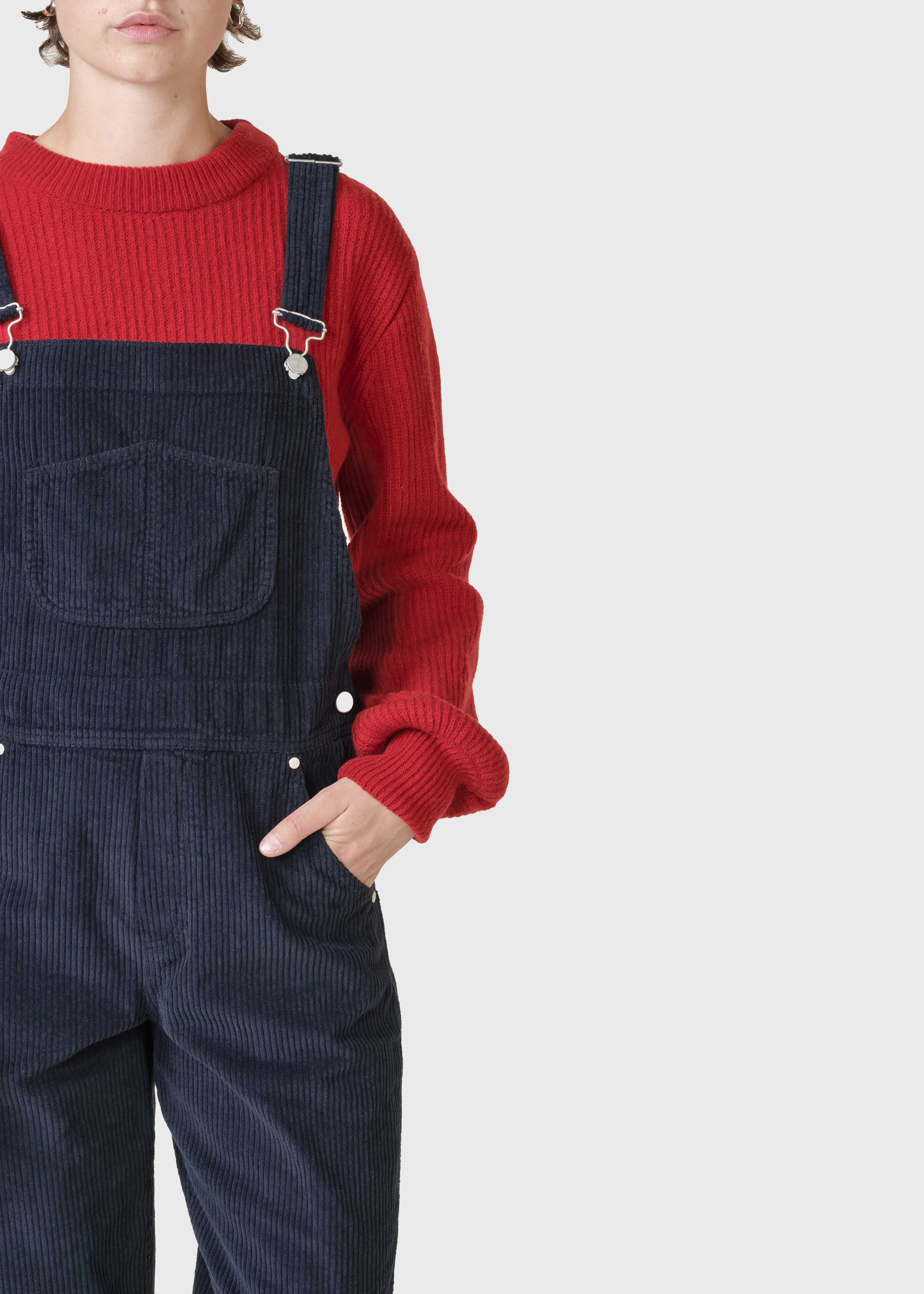 Magda Cord Overall - Navy