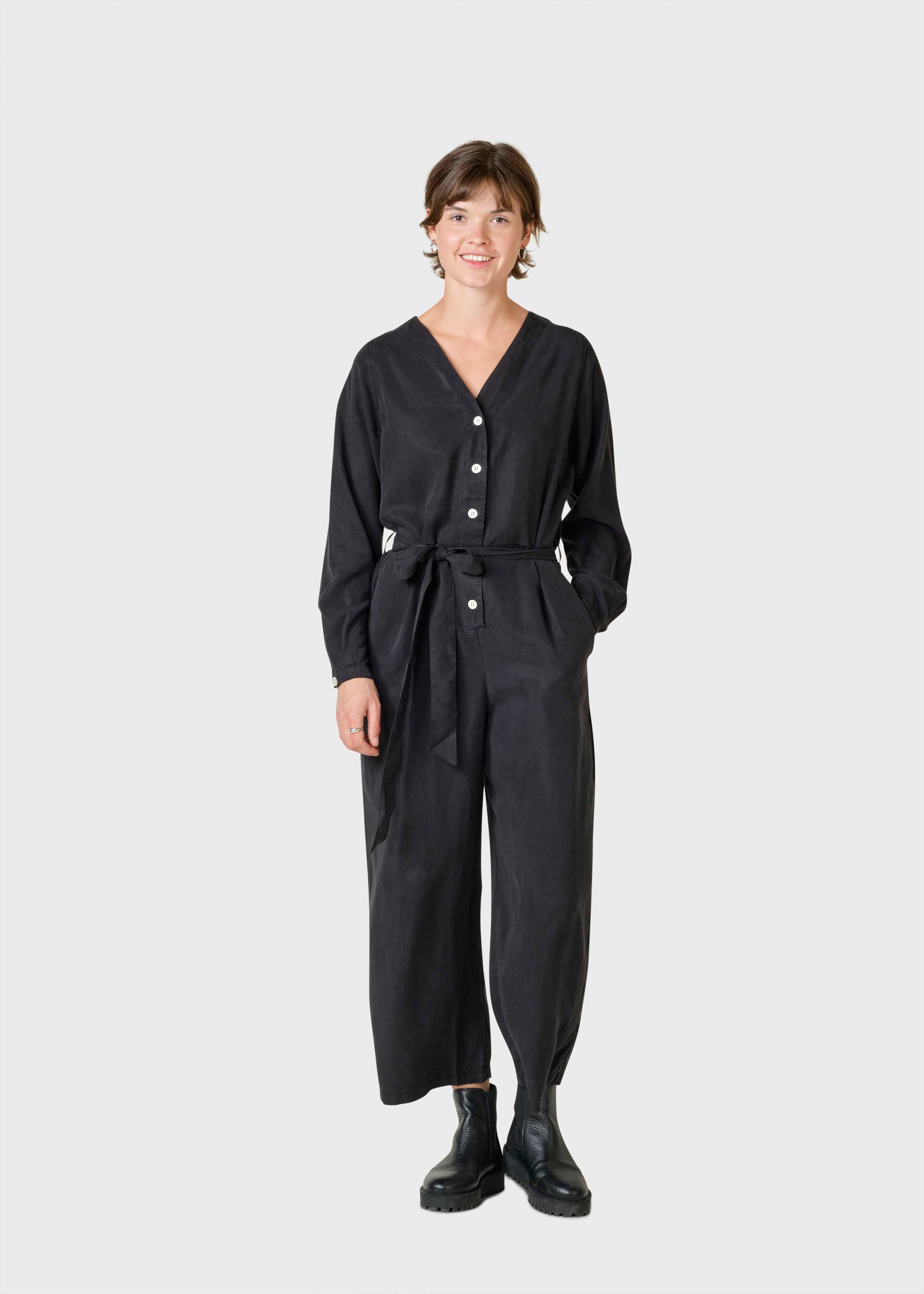 Marna Longsleeve Jumpsuit - Black