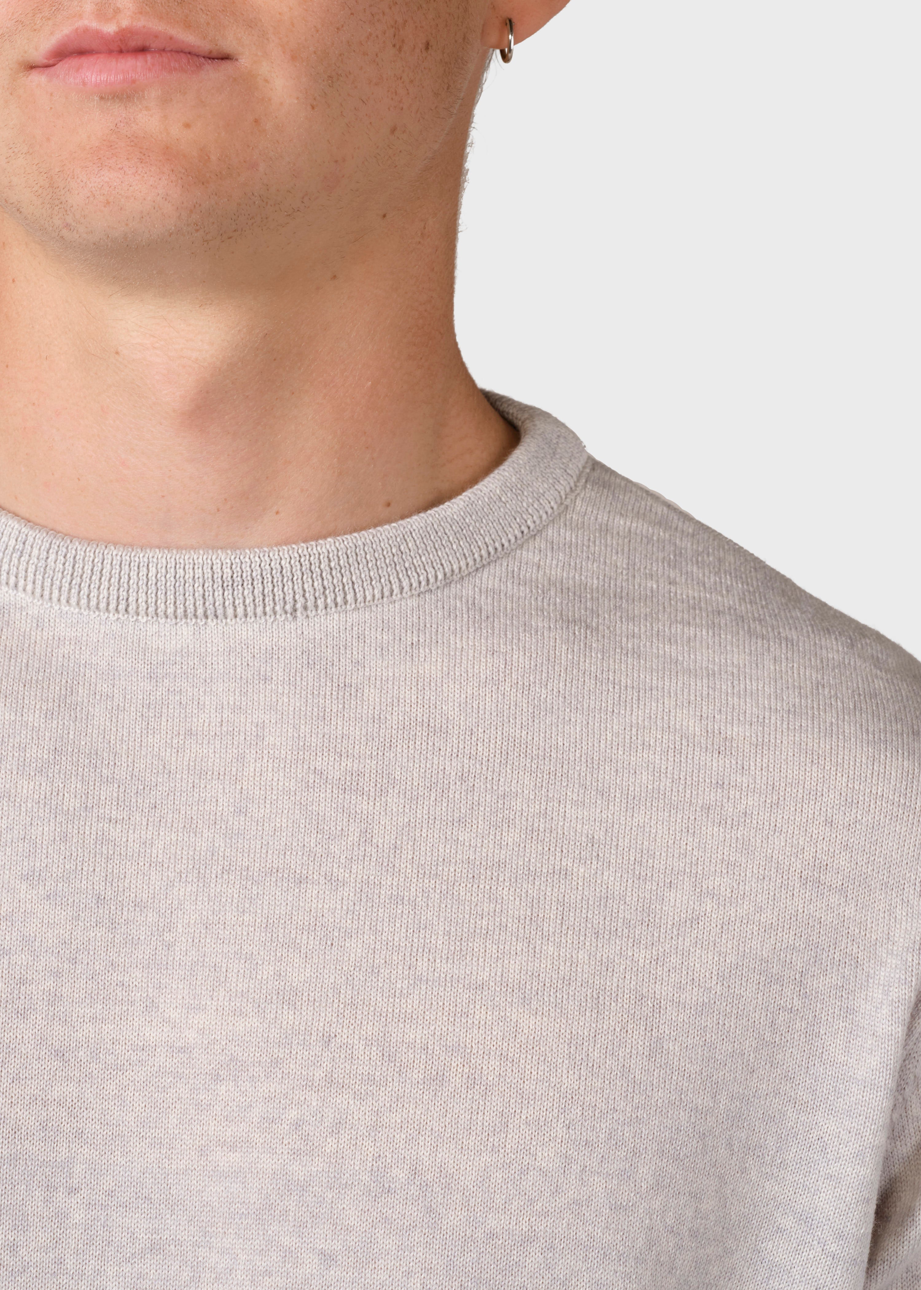 Mens Basic Merino Knit - Pastel Grey