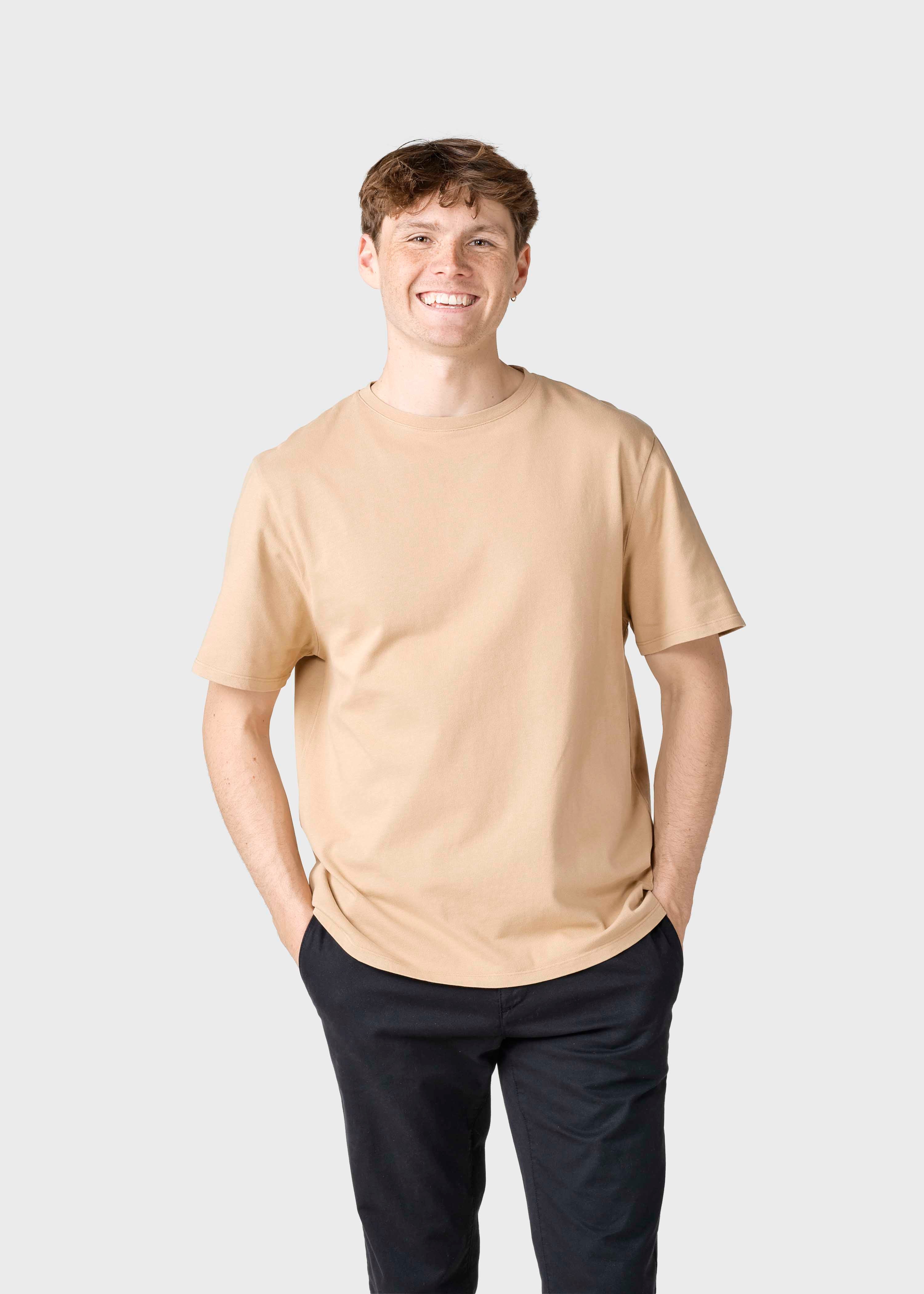 Mens Boxy Tee - Sand