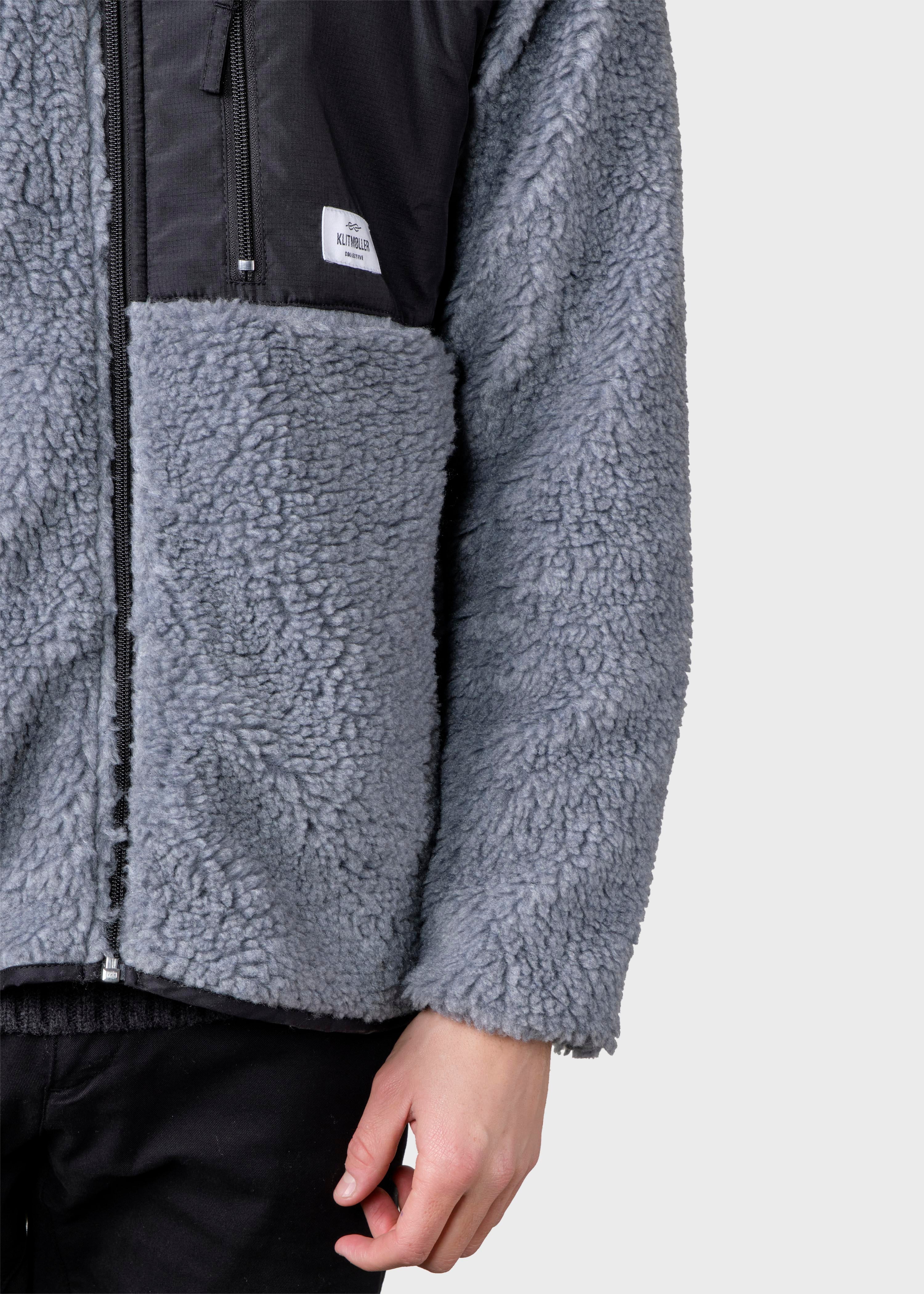 Mens Fleece Jacket - Pastel Grey