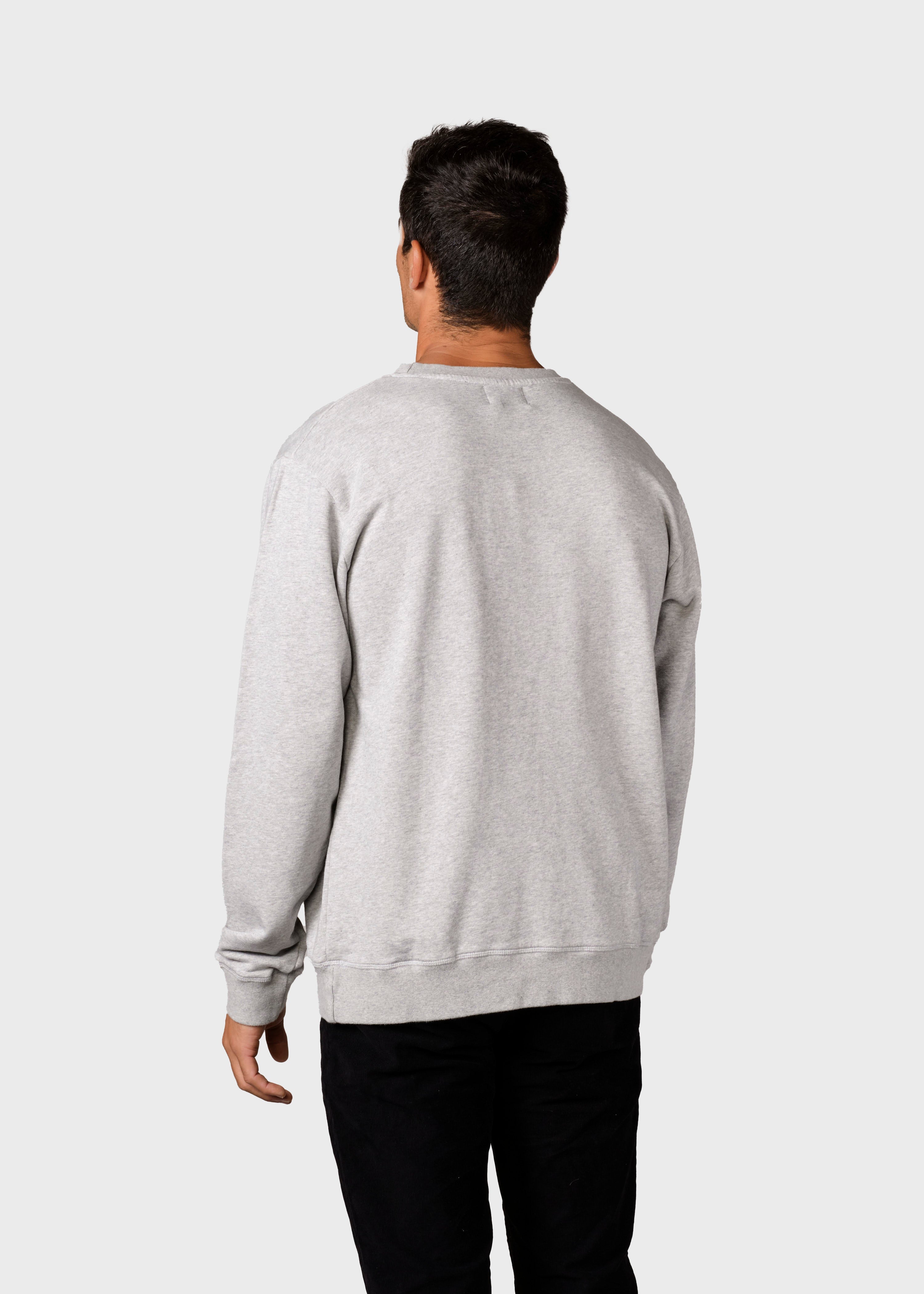 Mens Logo Crew - Grey Melange