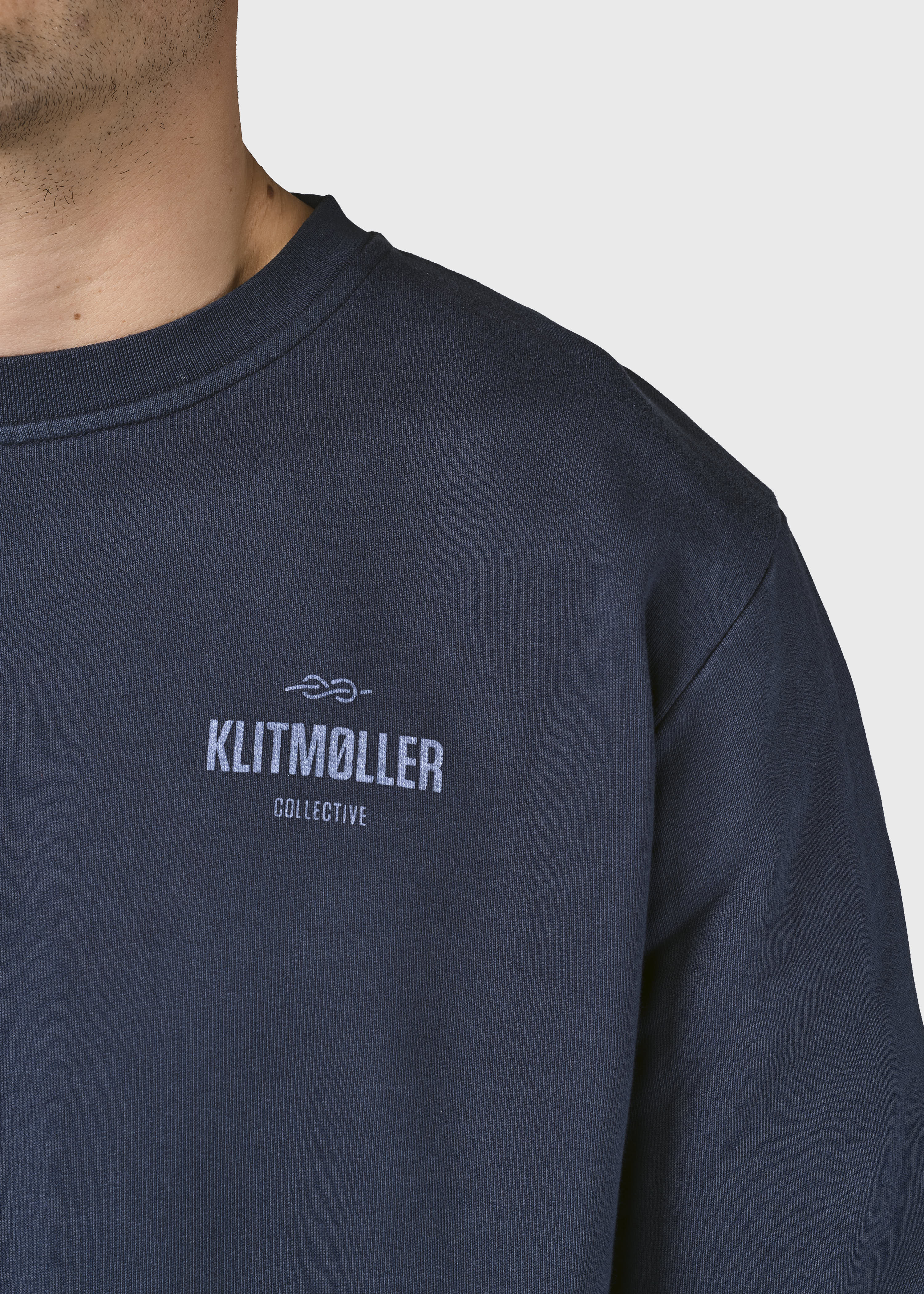 Mens Small Logo Crew - Navy