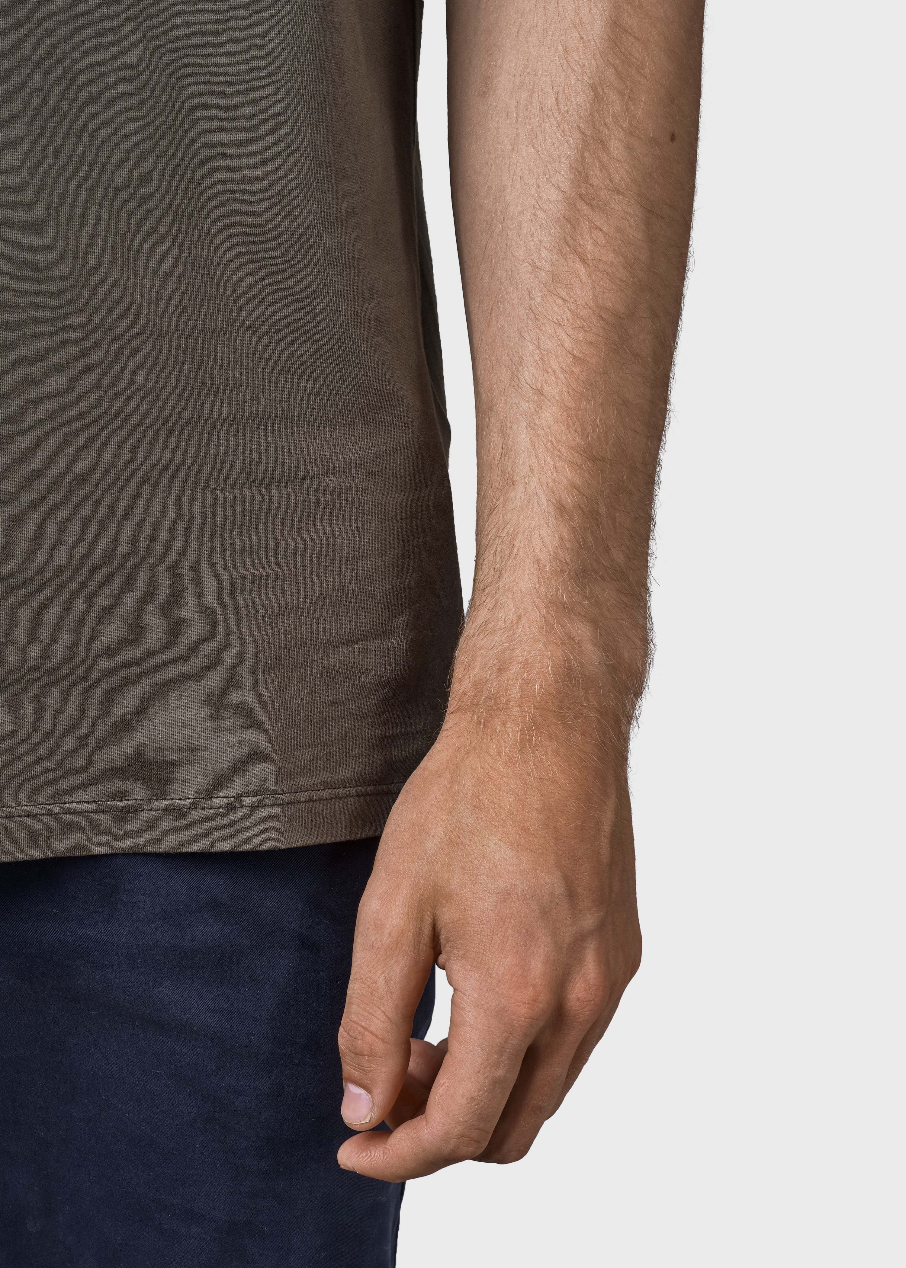 Mens Small Logo Tee - Olive