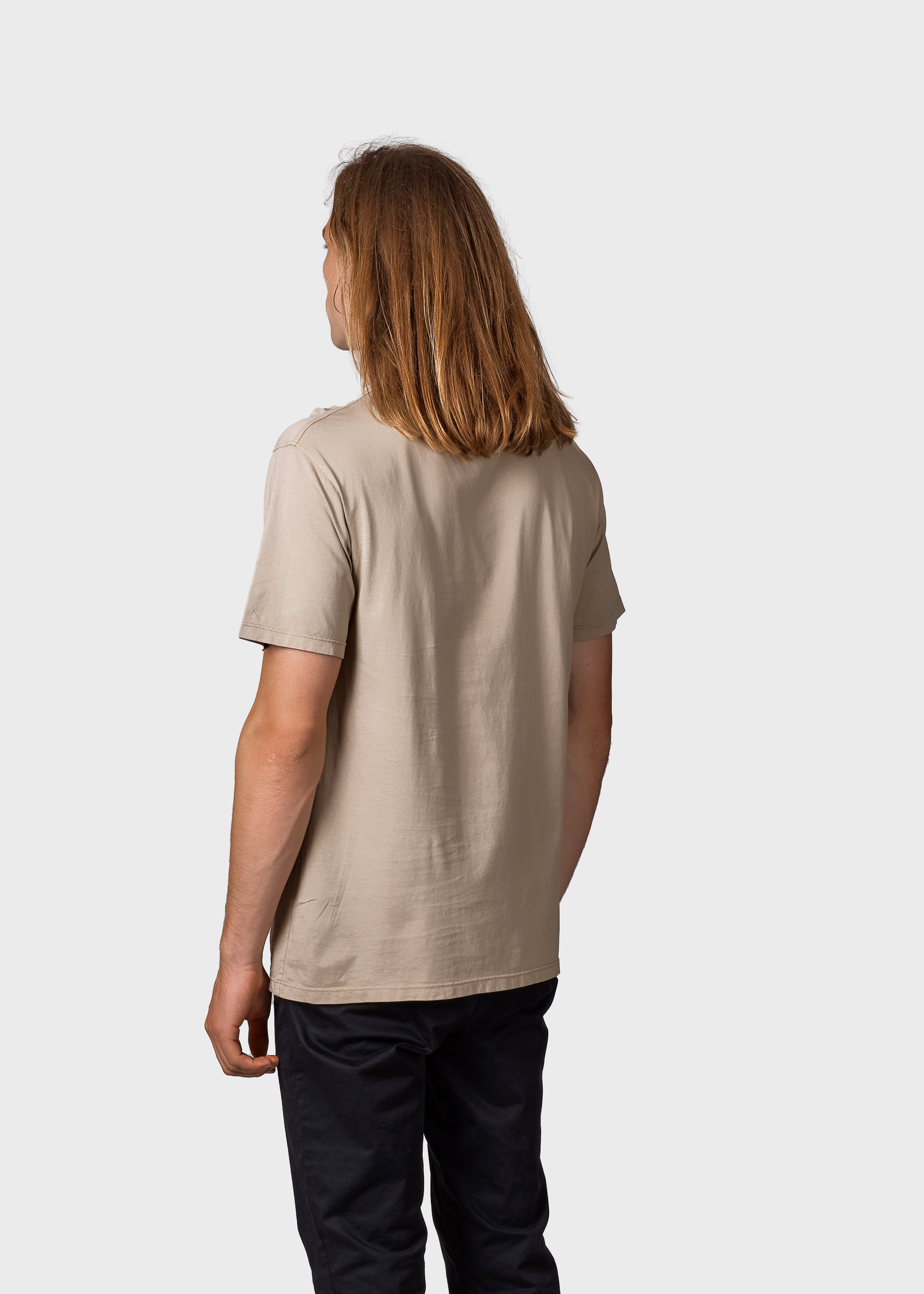 Mens Small Logo Tee - Sand