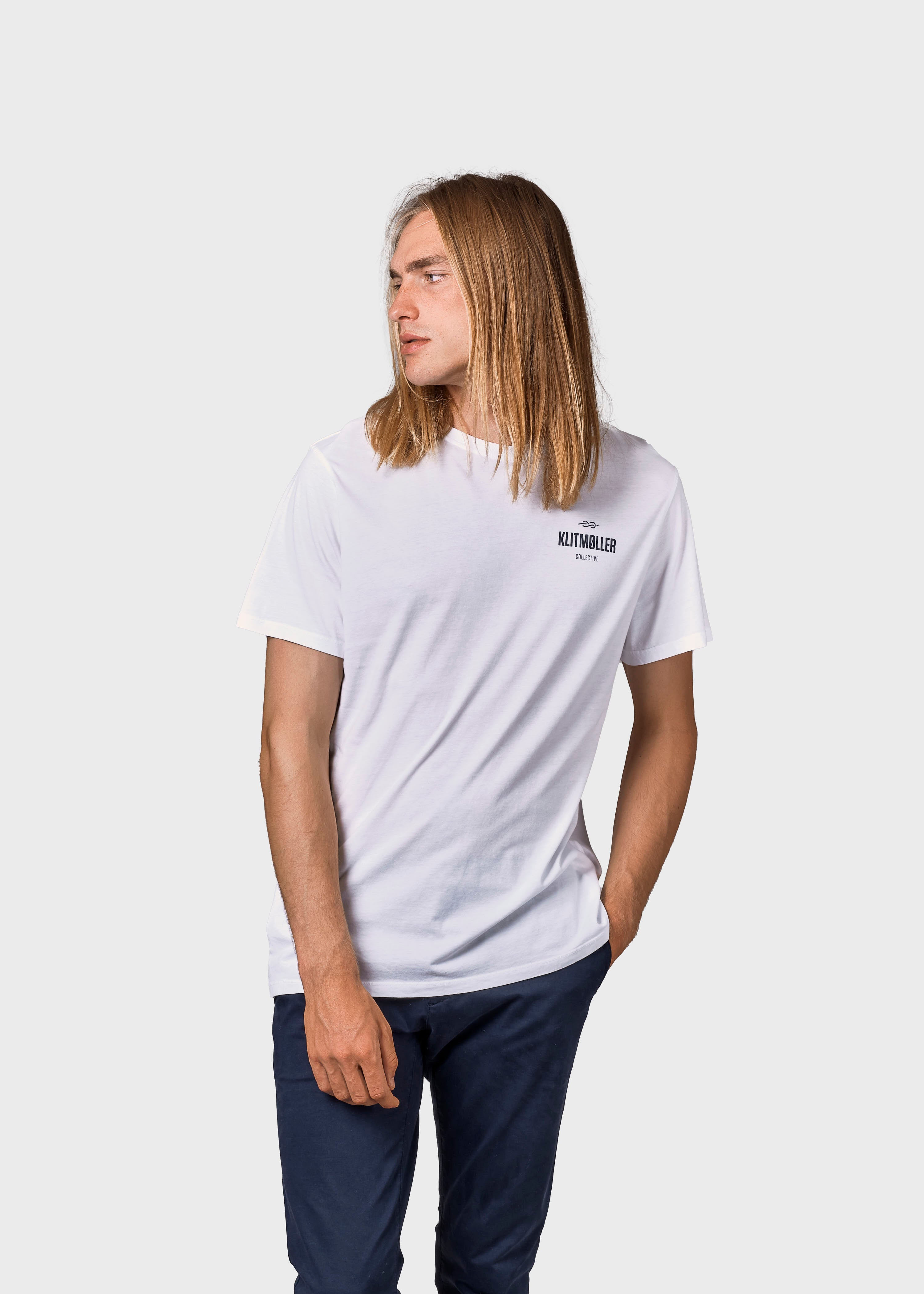 Mens Small Logo Tee - White