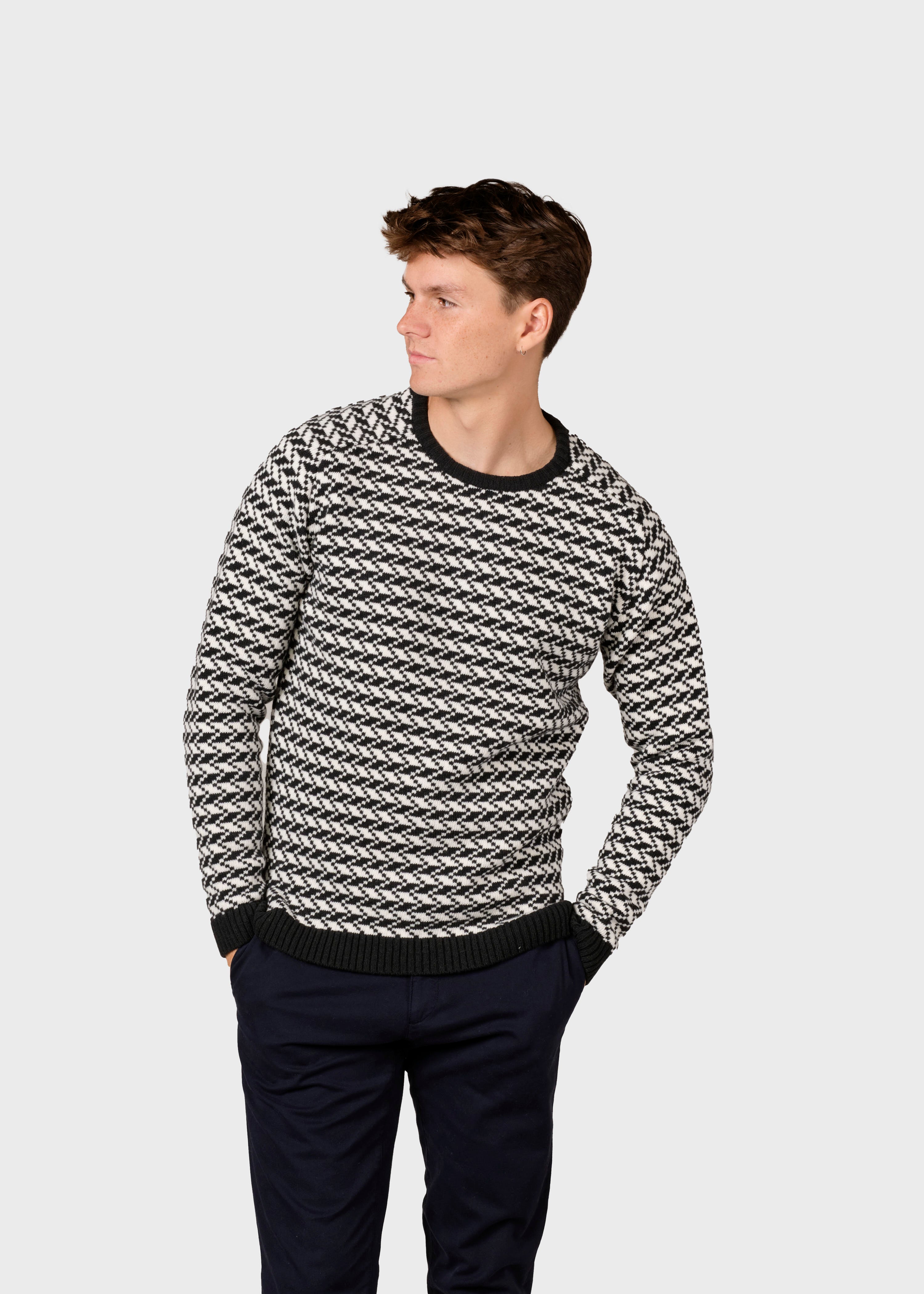 Milas Knit - Olive/cream