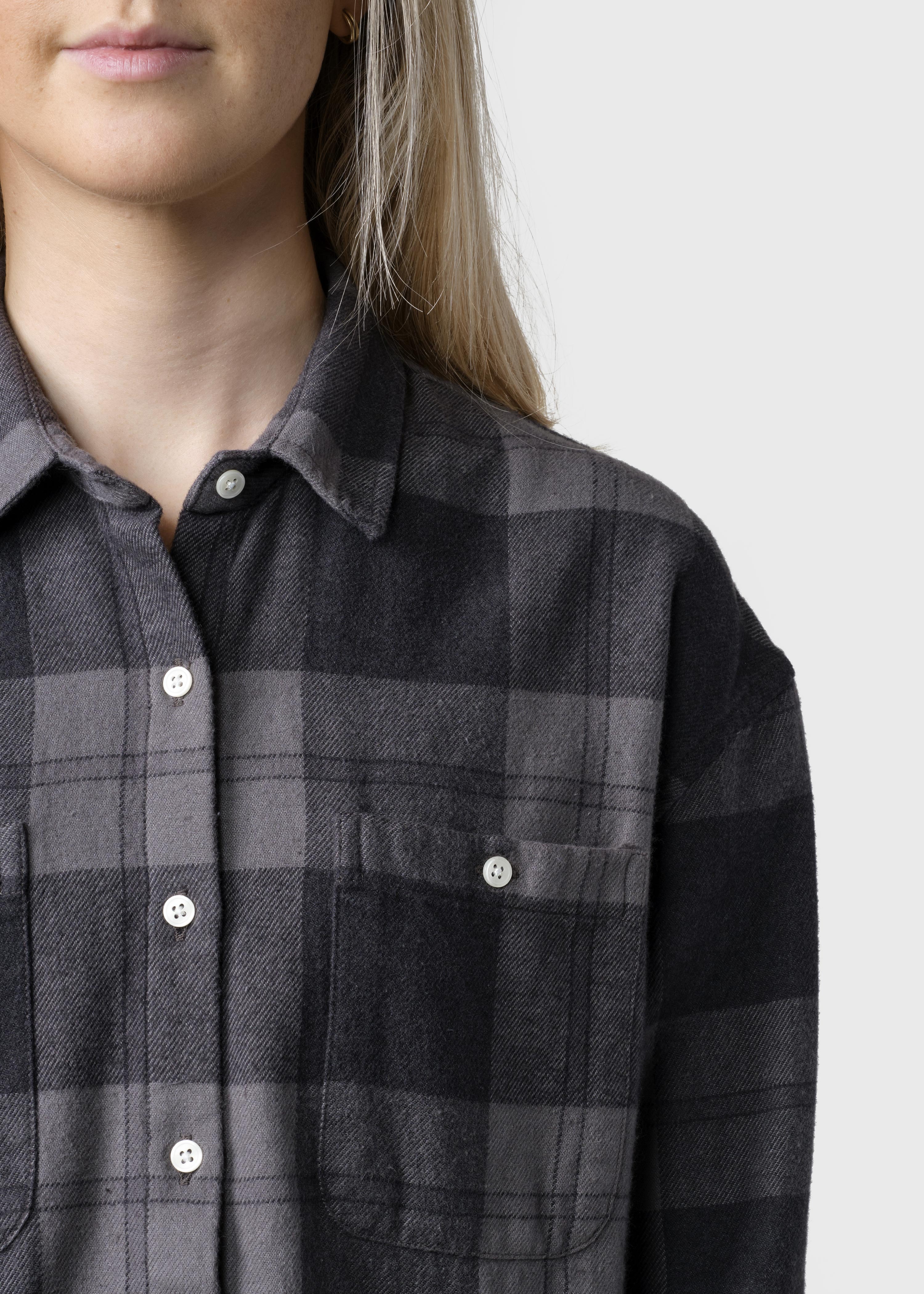 Mynthe Checked Shirt - Light Grey/black