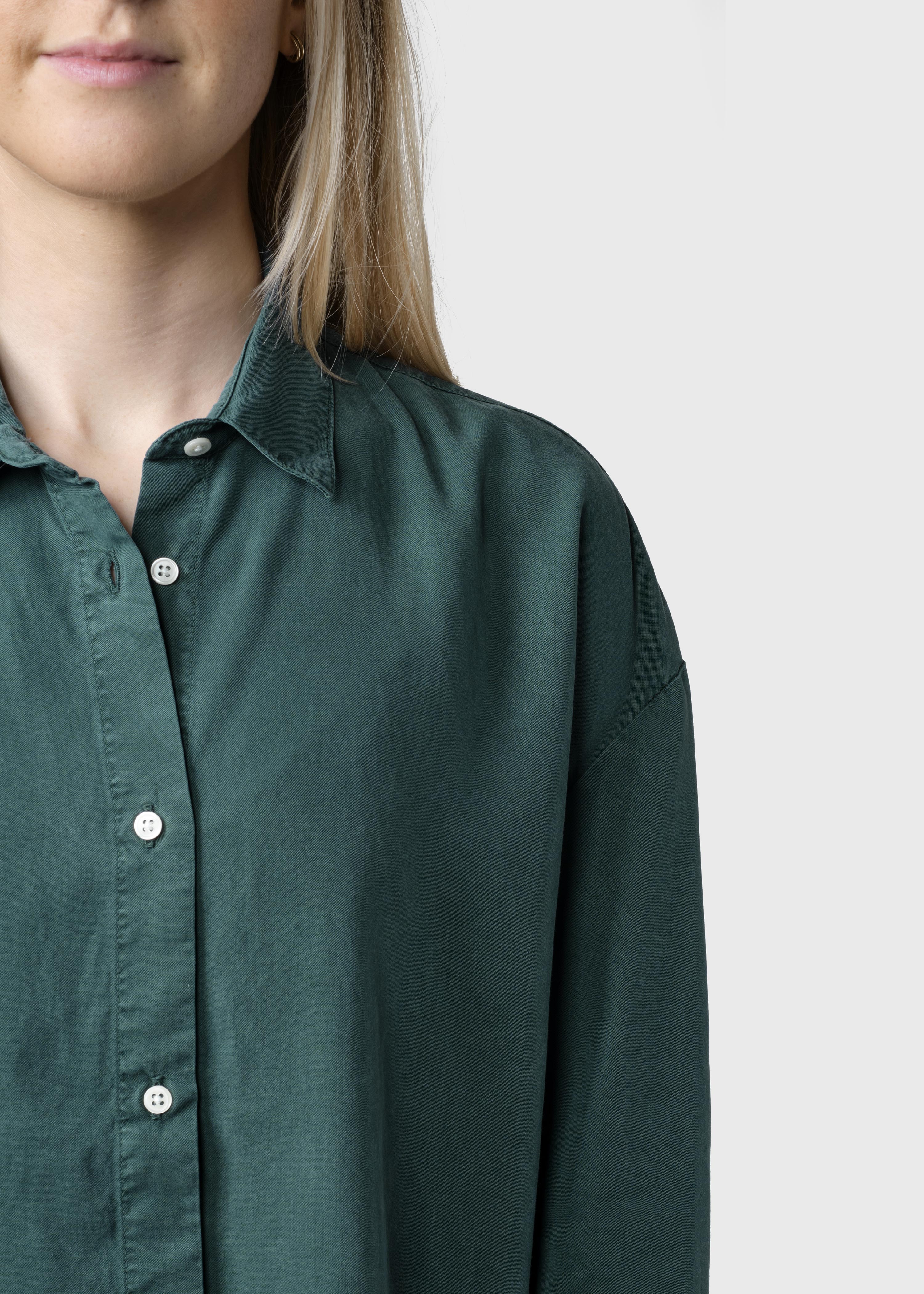 Ofelia Lyocell Shirt - Moss Green