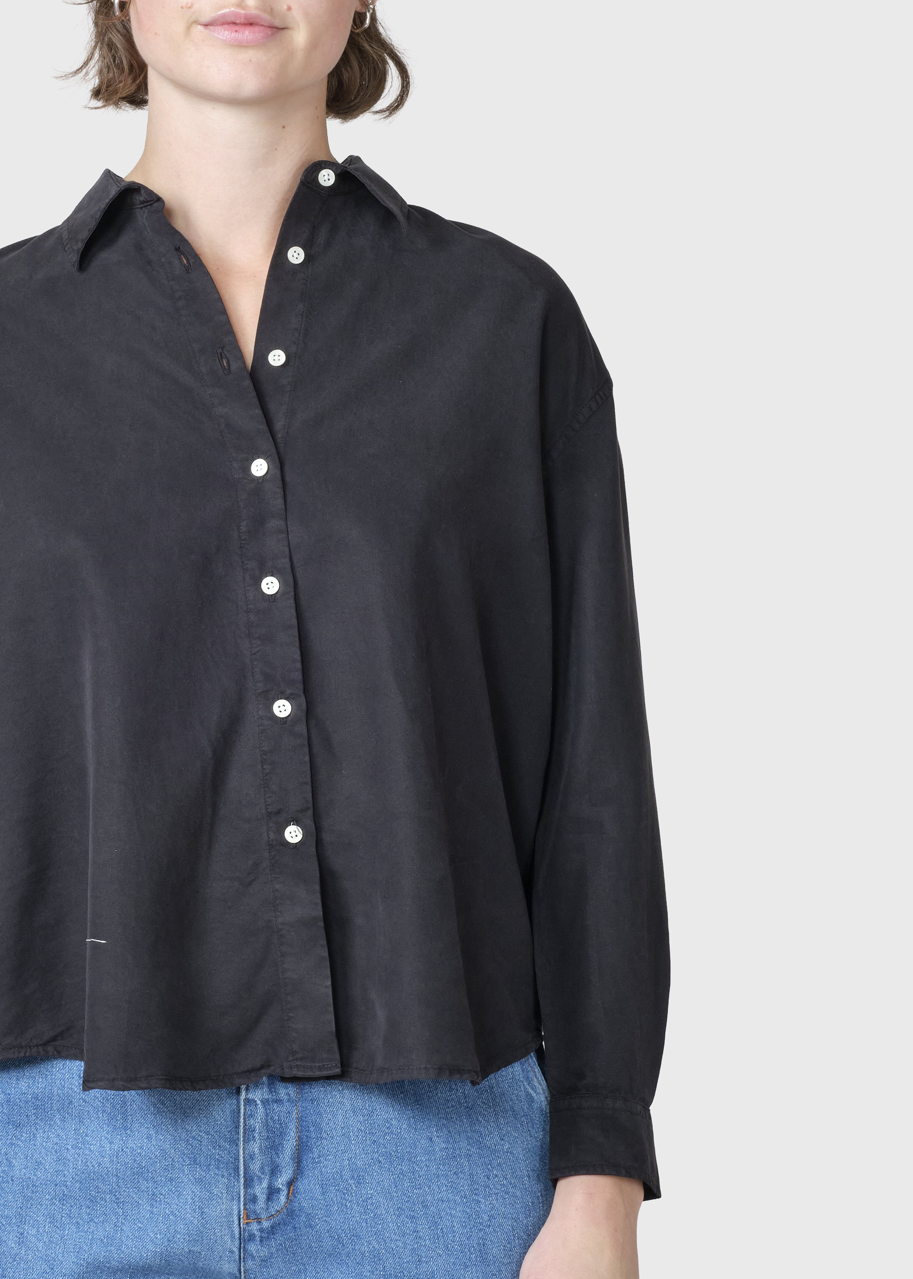 Ofelia Short Shirt - Black