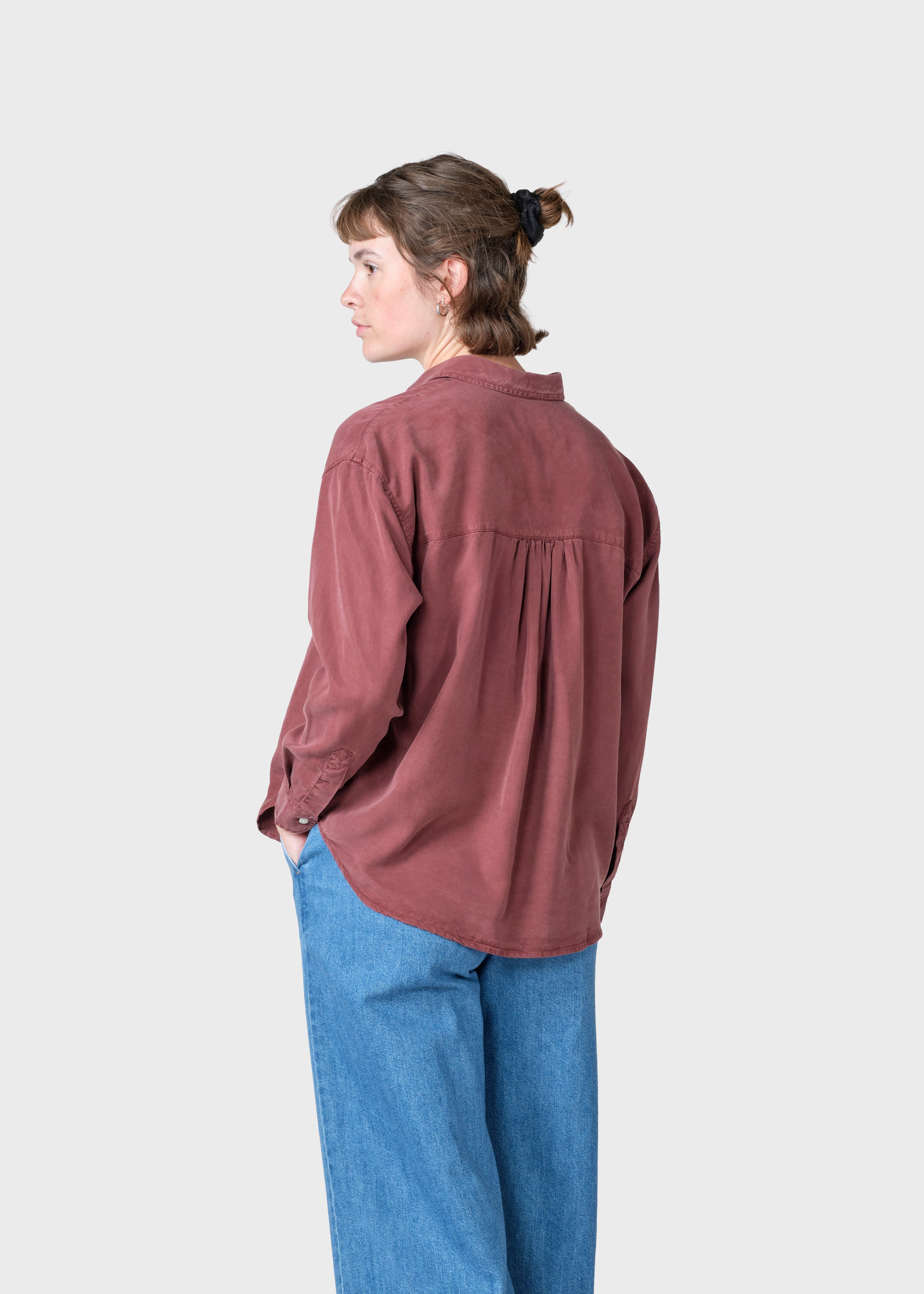 Ofelia Short Shirt - Burgundy
