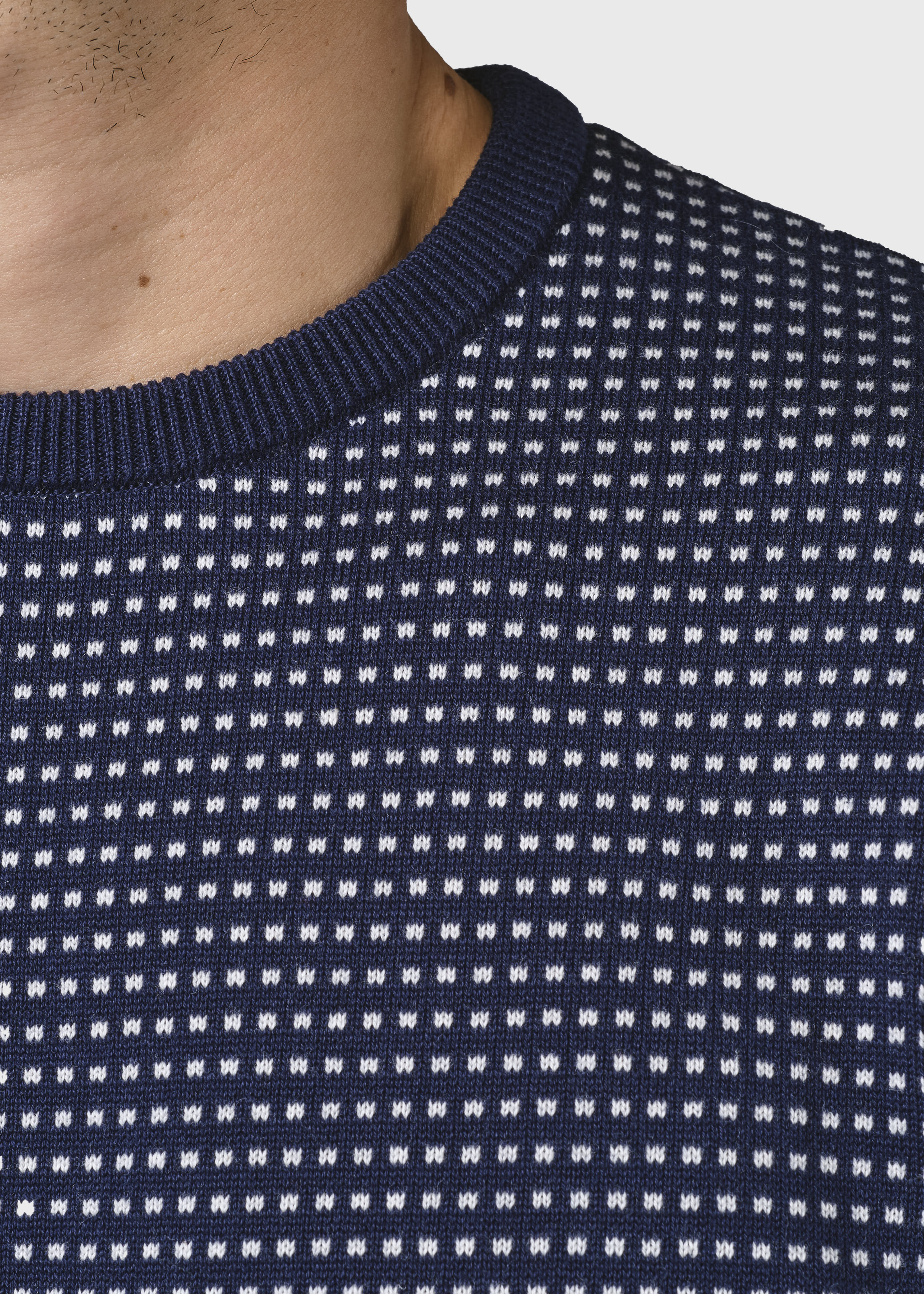 Otto Knit - Navy/cream