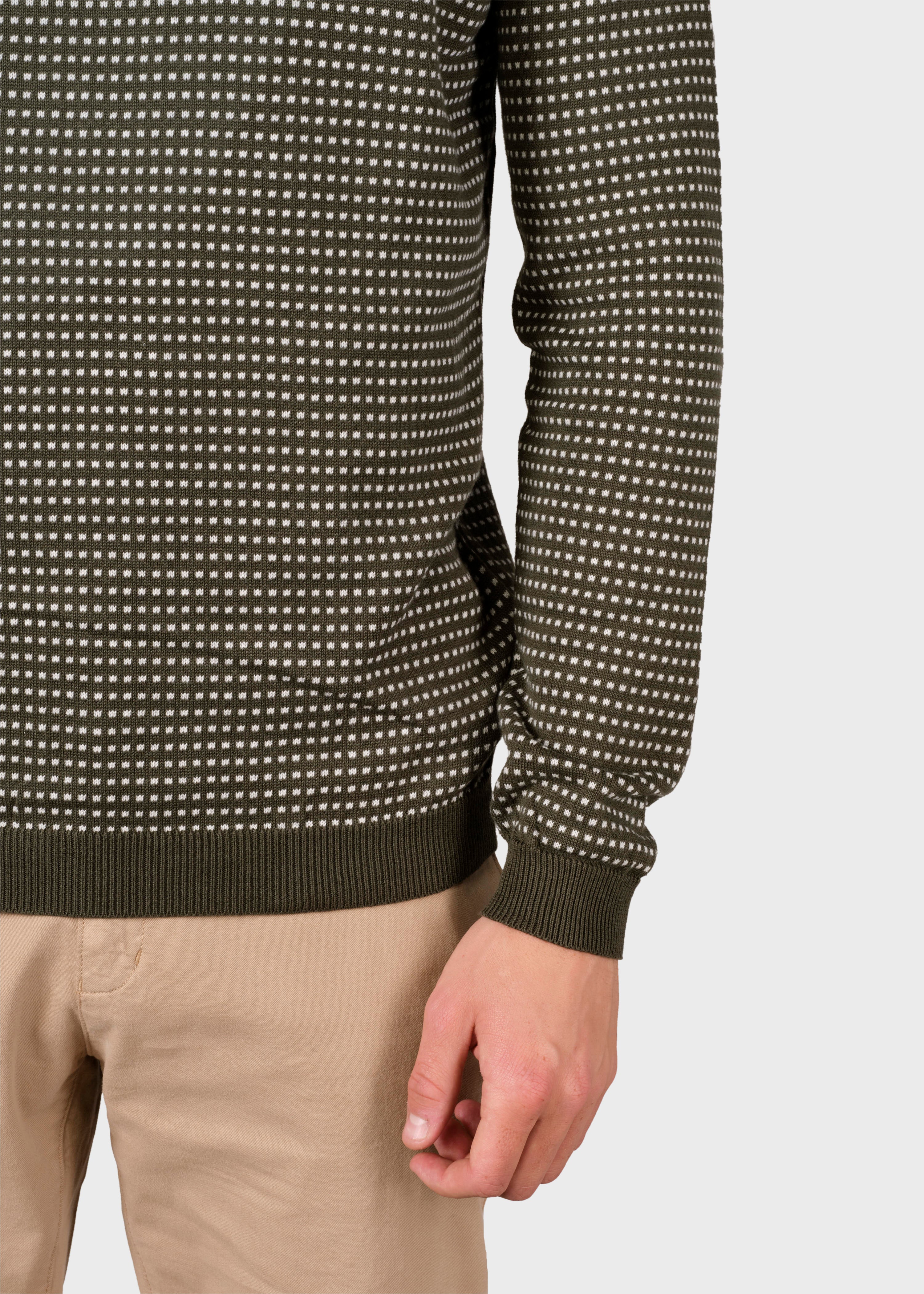 Otto Knit - Olive/cream