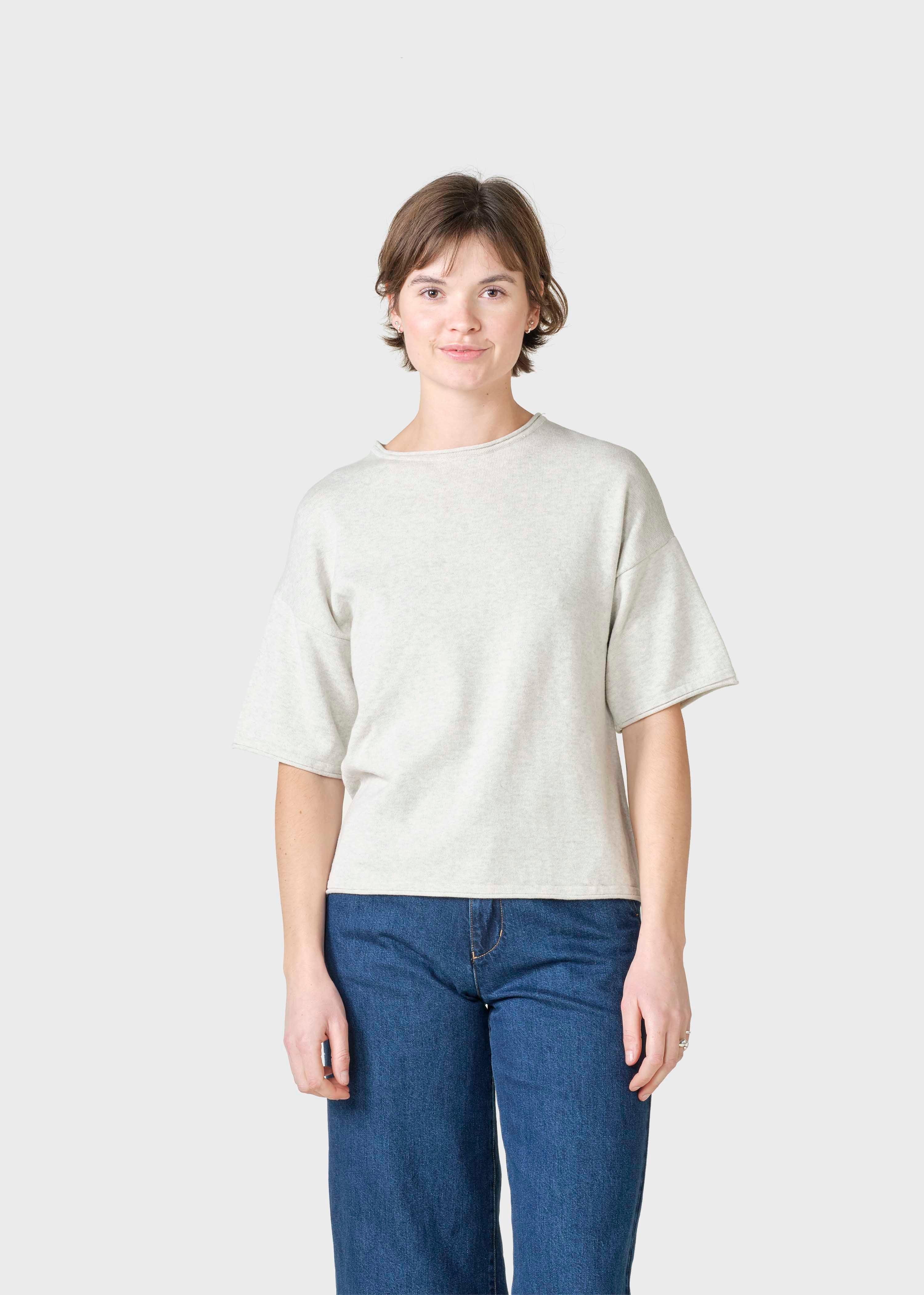 Patricia S/s Knit - Cream Melange