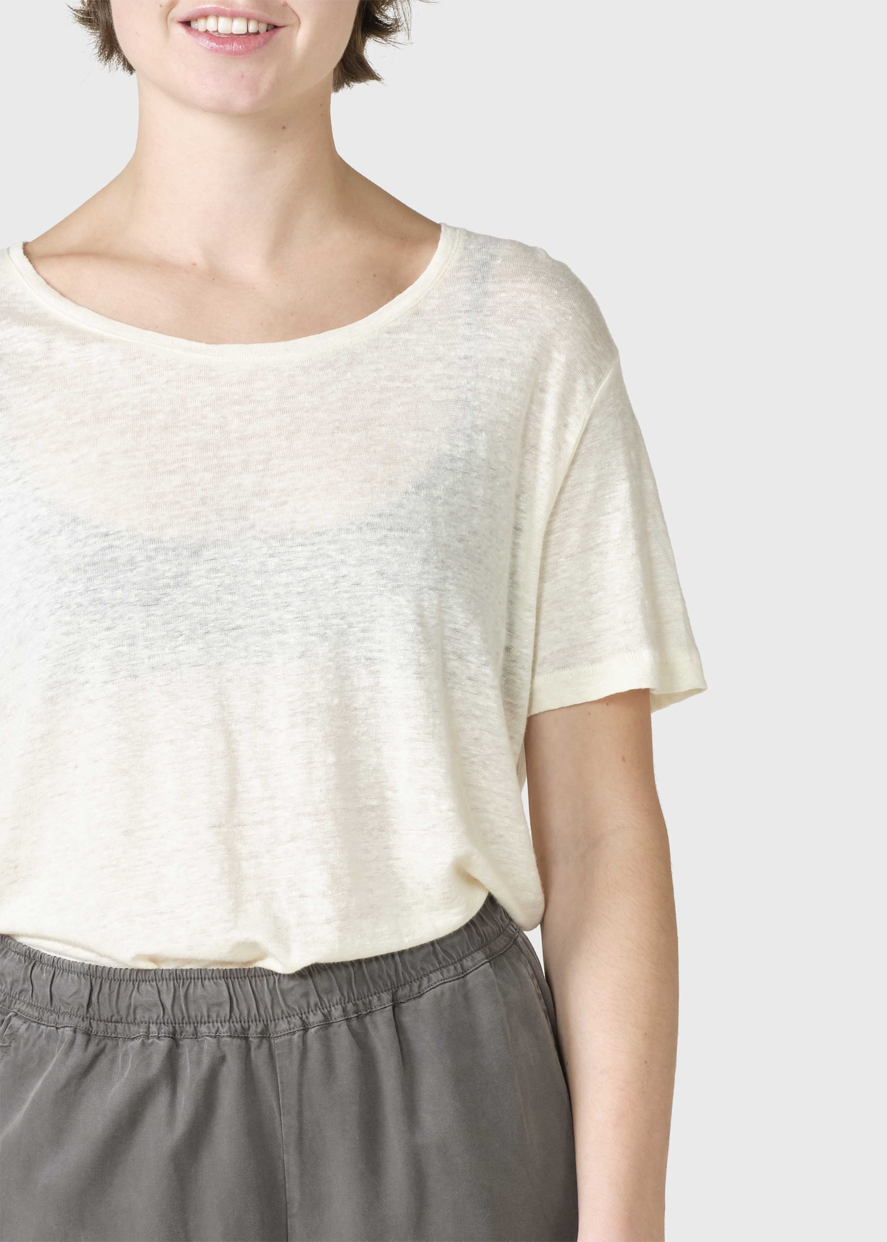 Rikke Linen Tee - Cream