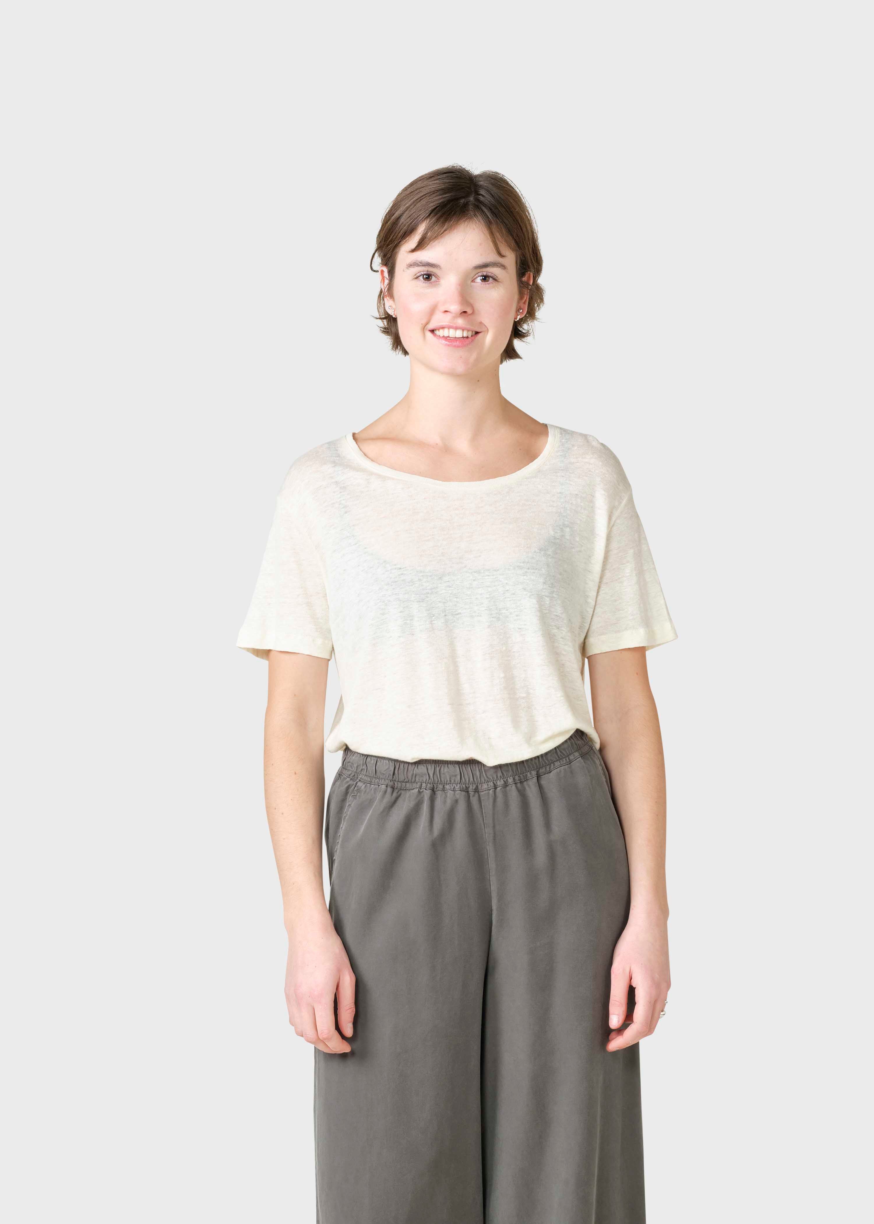 Rikke Linen Tee - Cream