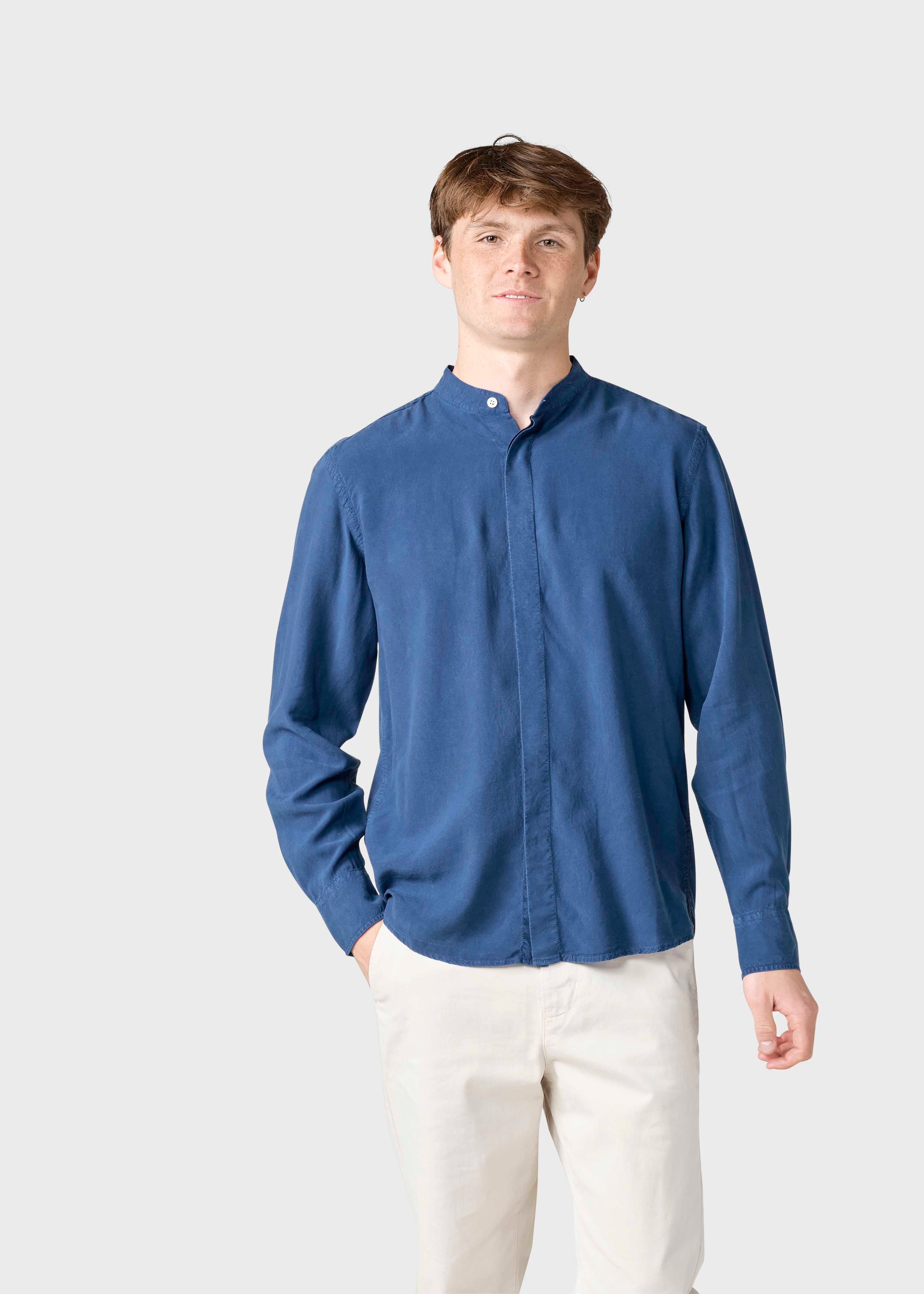 Simon Lyocell Shirt - Ocean