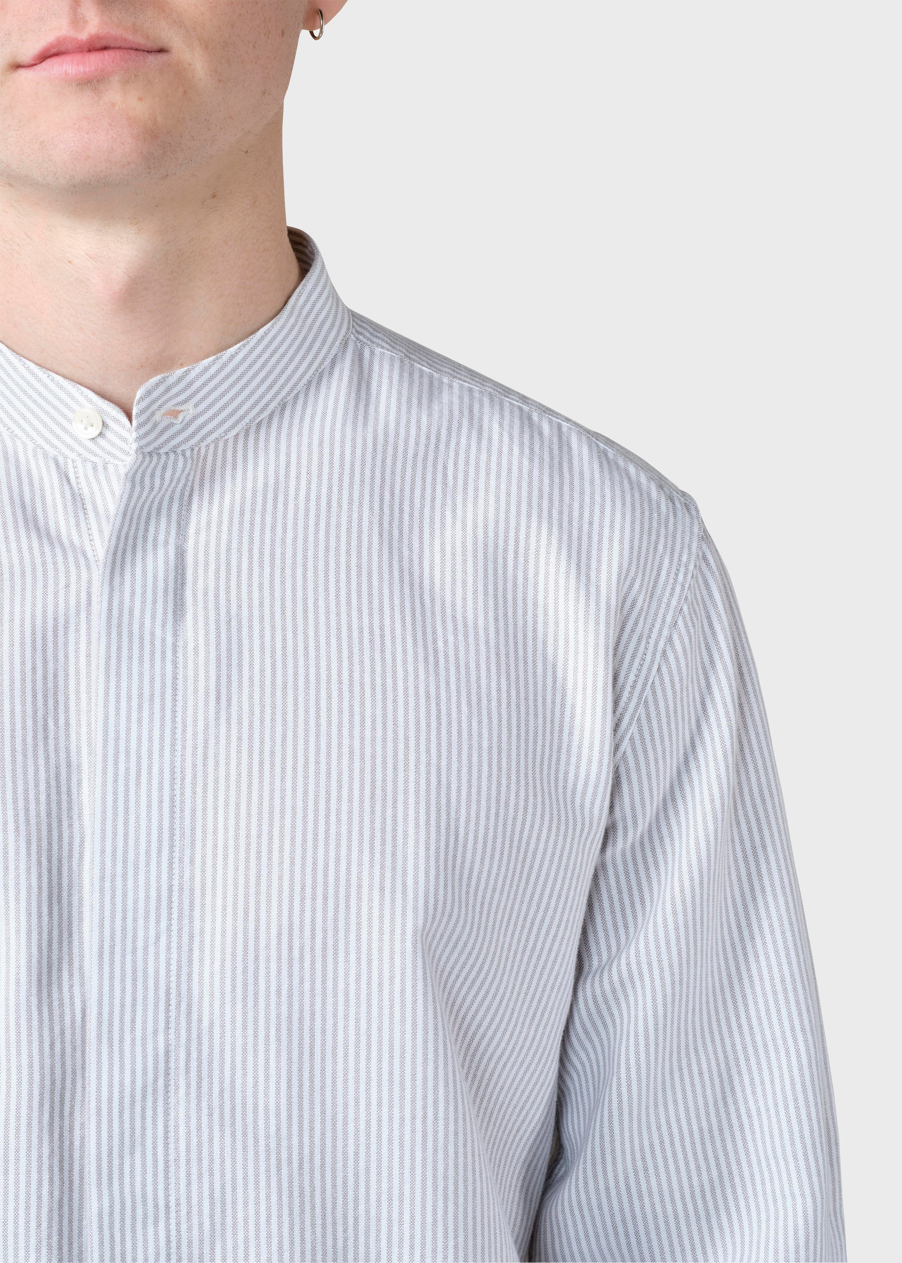 Simon Striped Shirt - White/sand