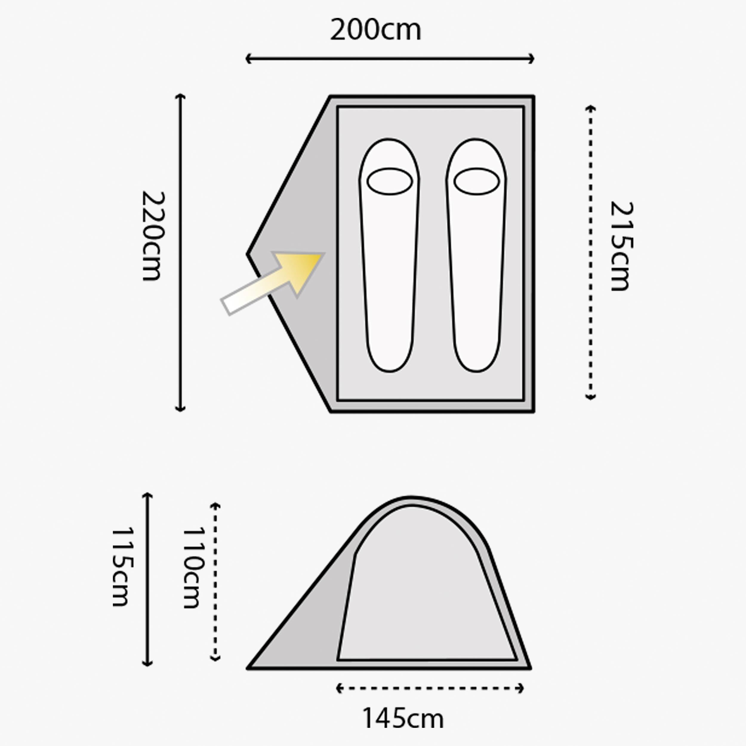 Highlander - Birch 2 Person Dome Tent