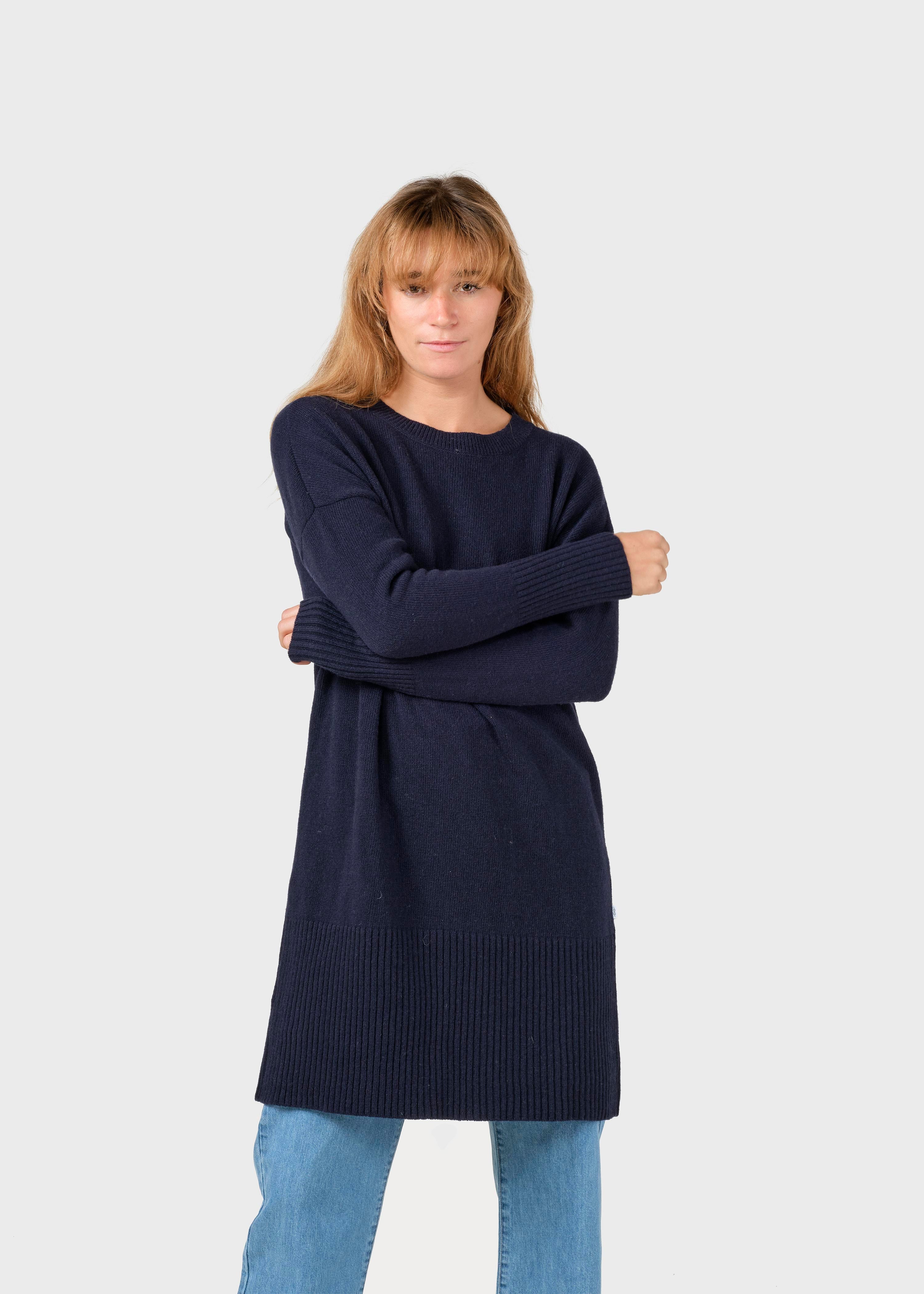 Thea Knit Dress - Navy