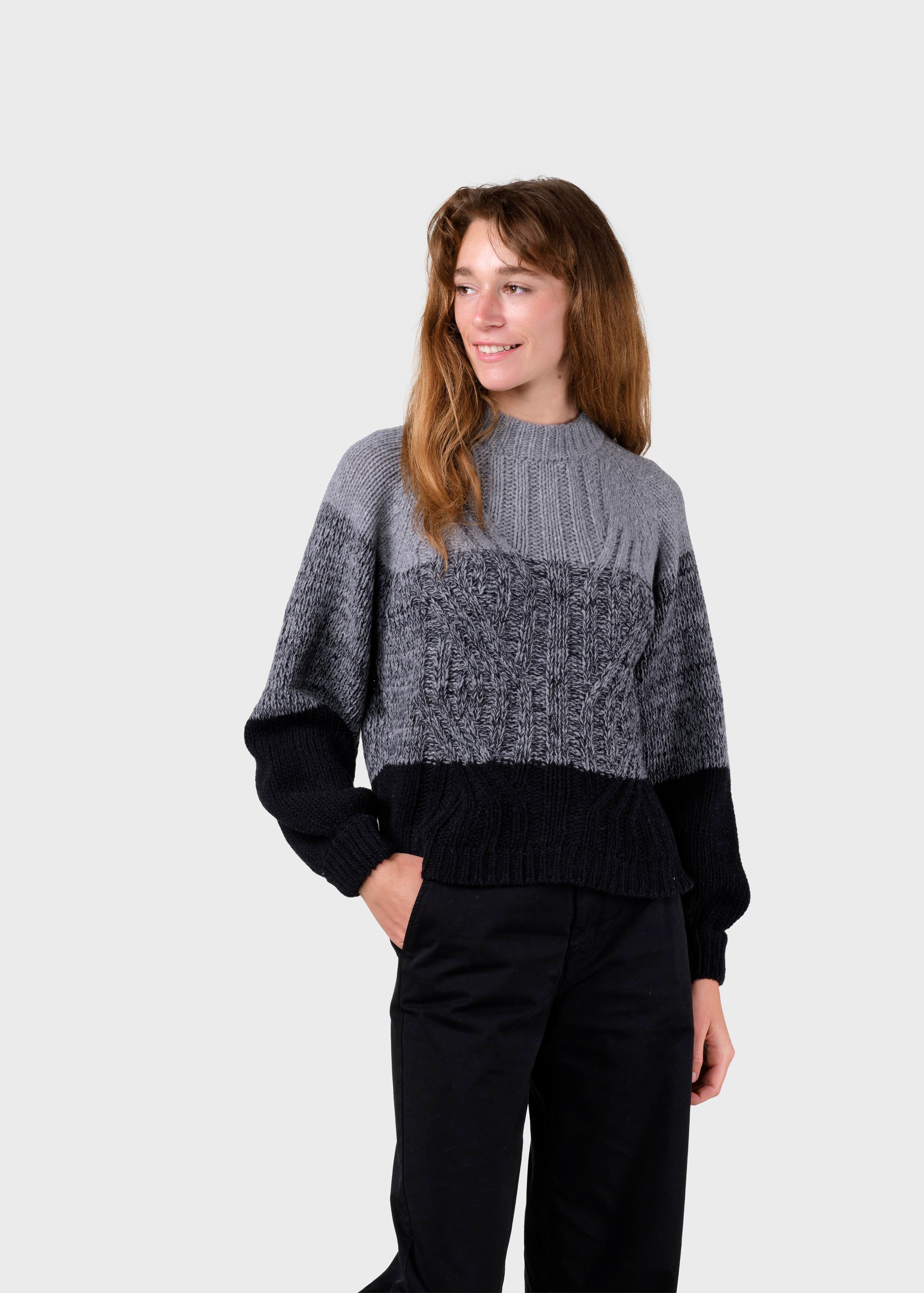 Viva Knit - Light Grey/black