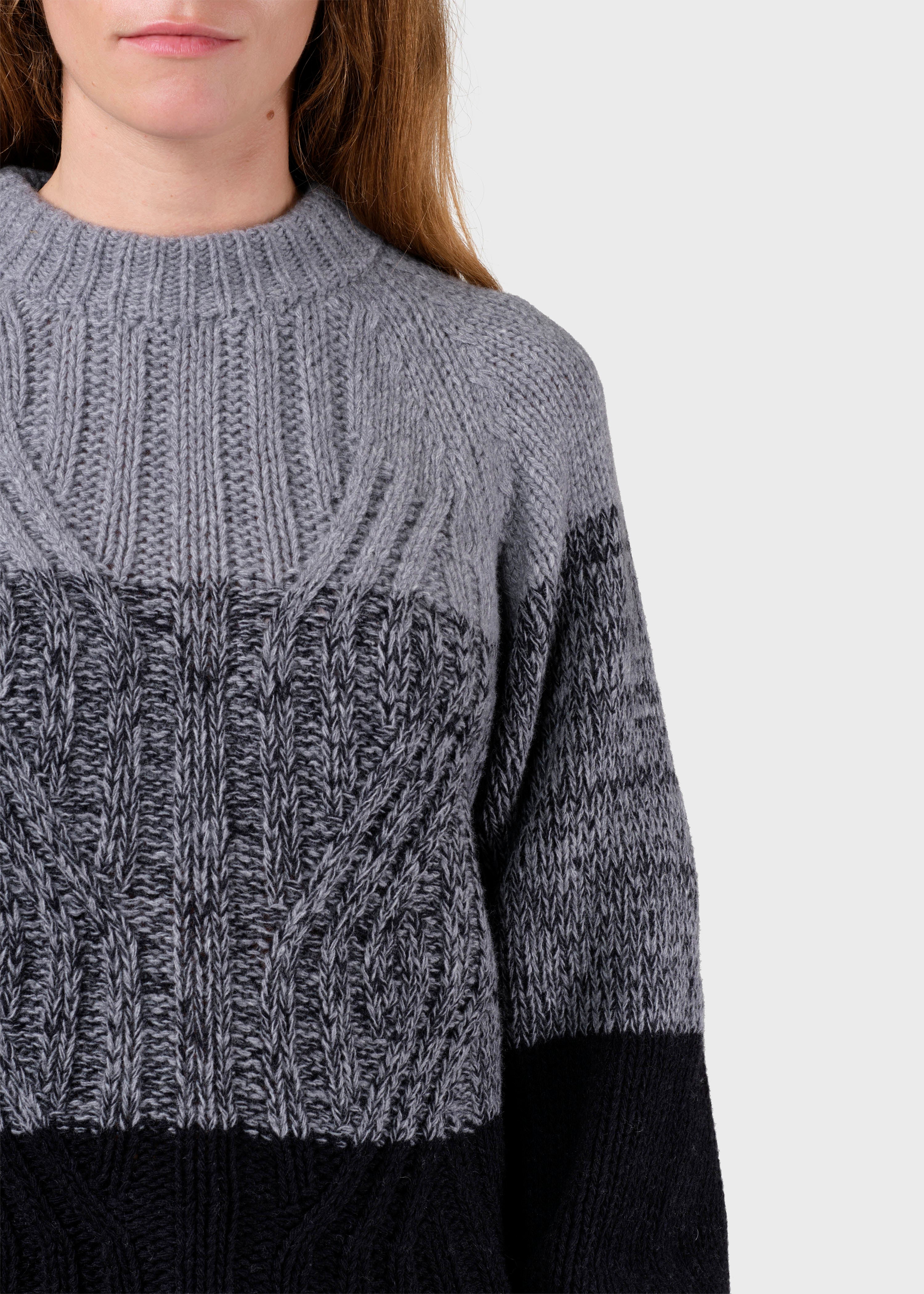 Viva Knit - Light Grey/black