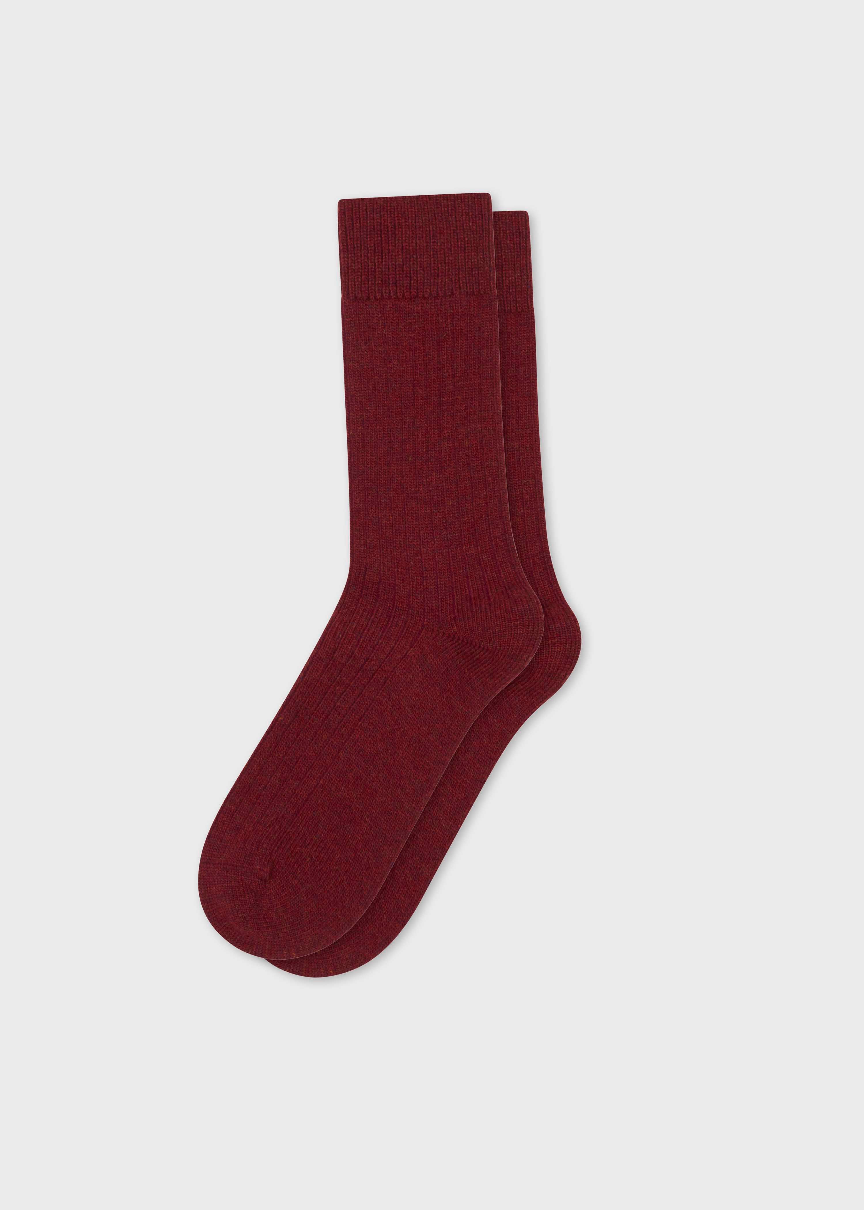 Wool Sock - Clay Red