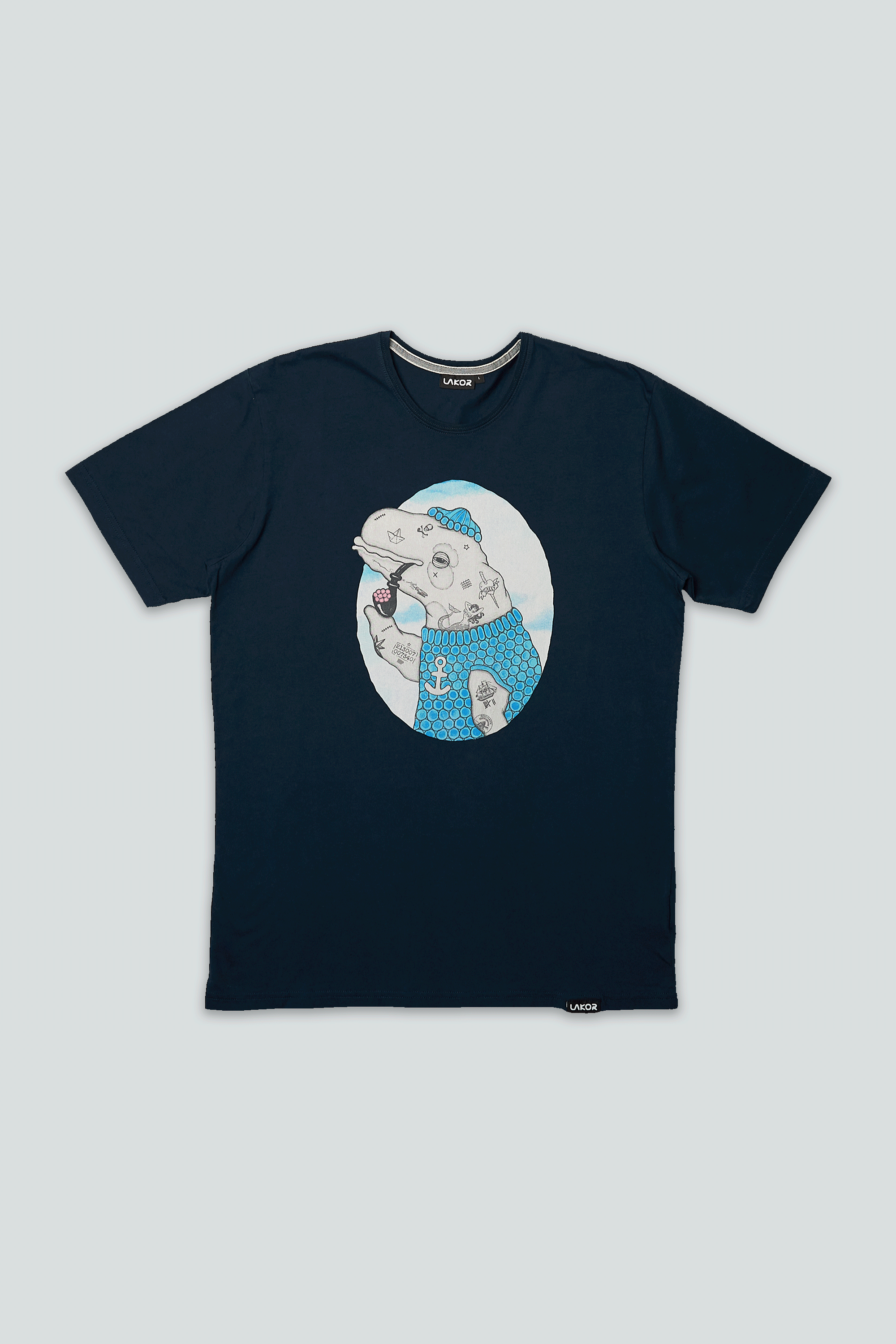 Badass Beluga T-Shirt (Blueberry)