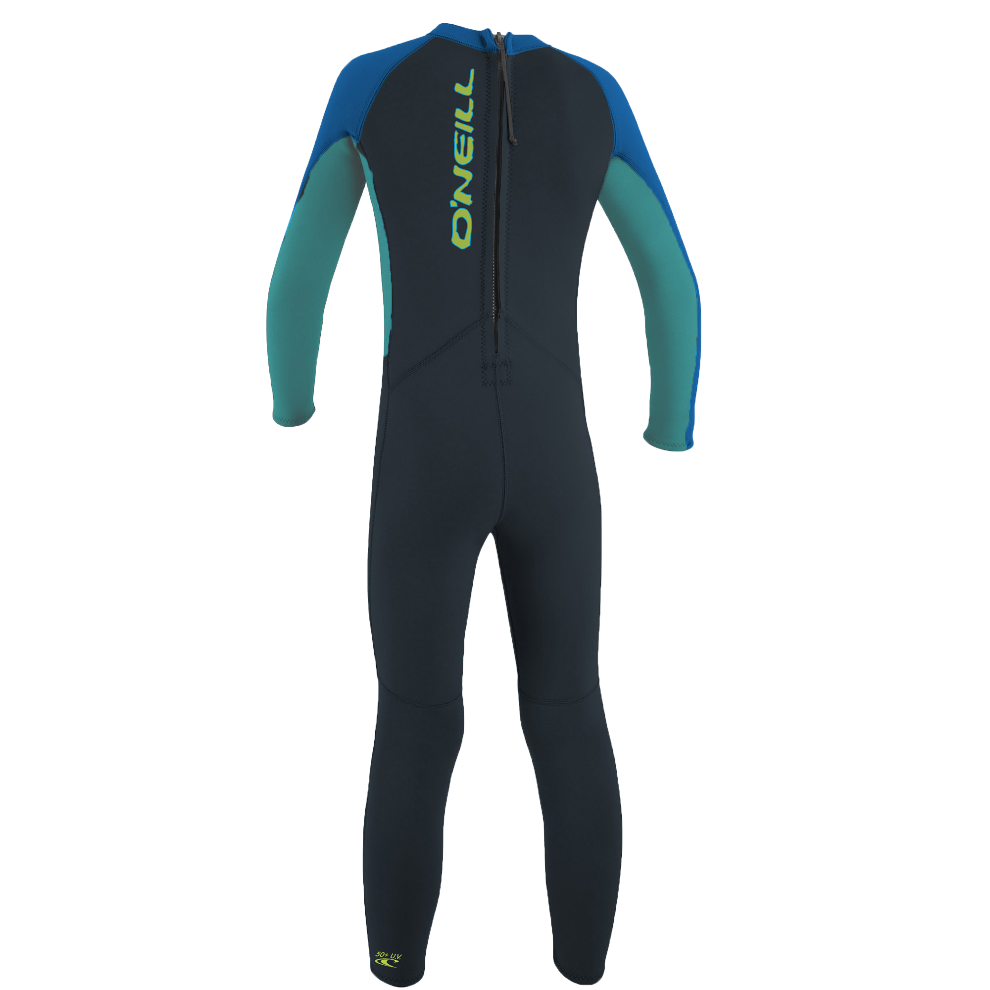 Kleinkindreaktor 2 mm Rücken Reißverschluss - Jungen - Schiefer/leichte Aqua/Ozean