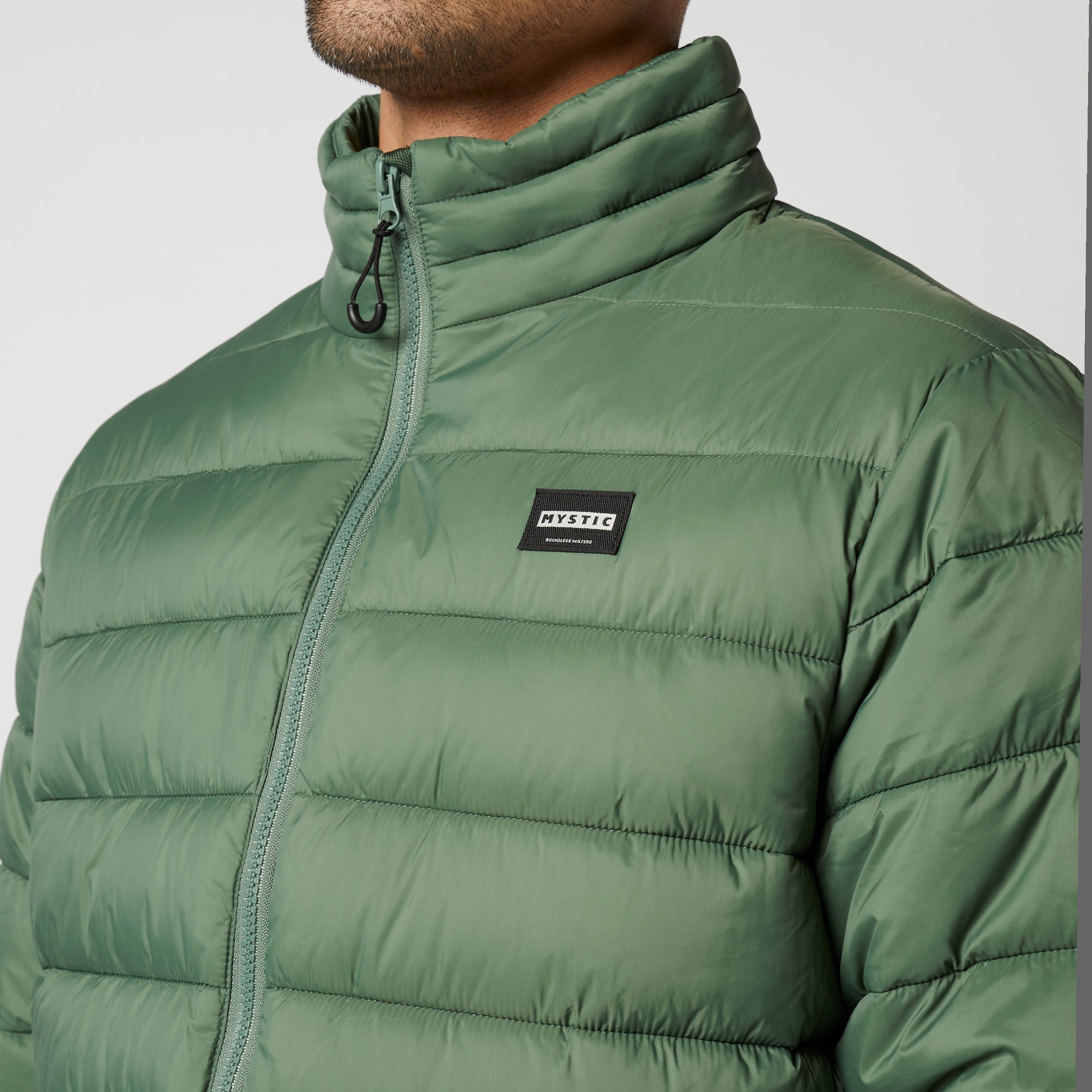 Gesteppte Midlayer-Jacke – Brave Green
