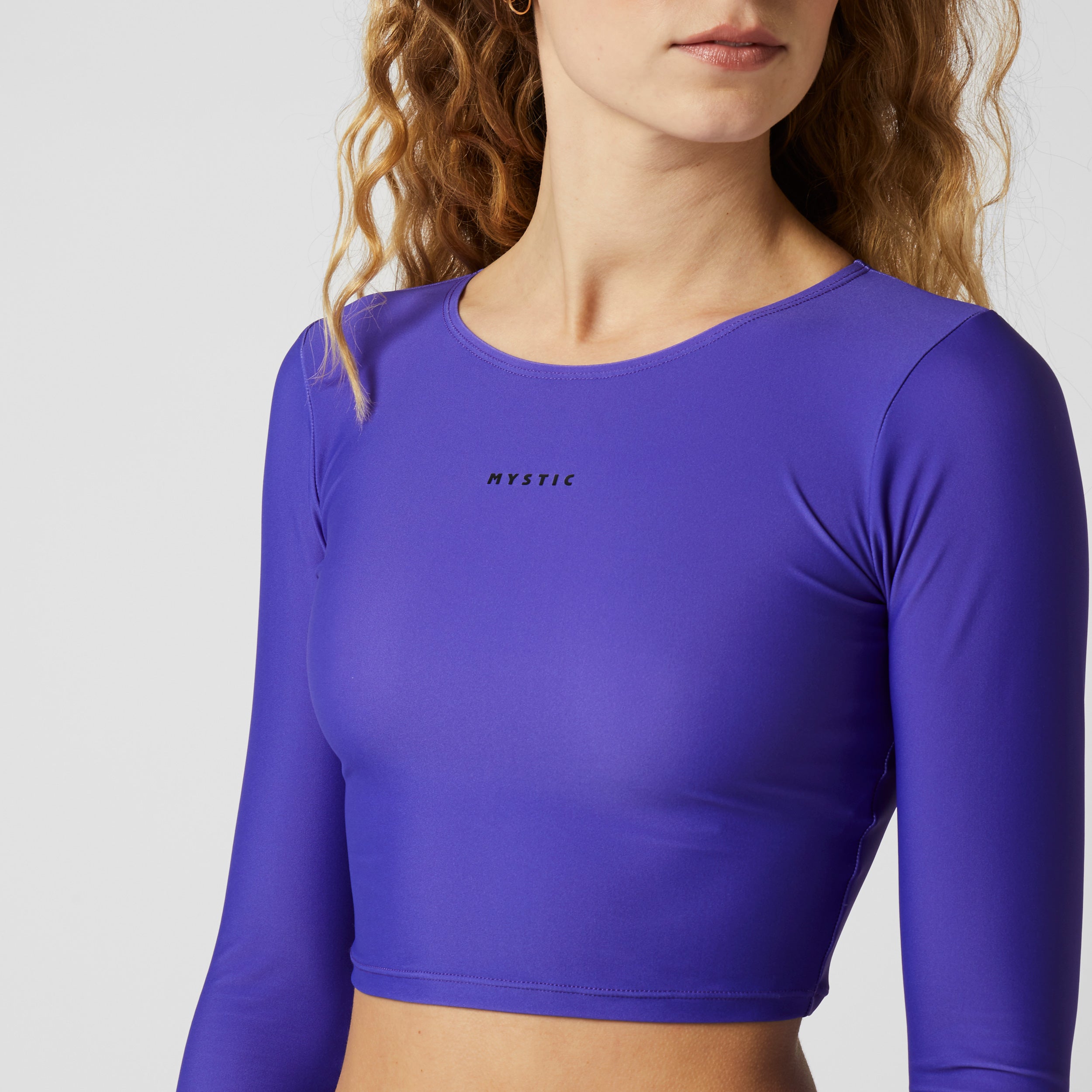 Sunn L/S Crop Rash Vest Women - Purple