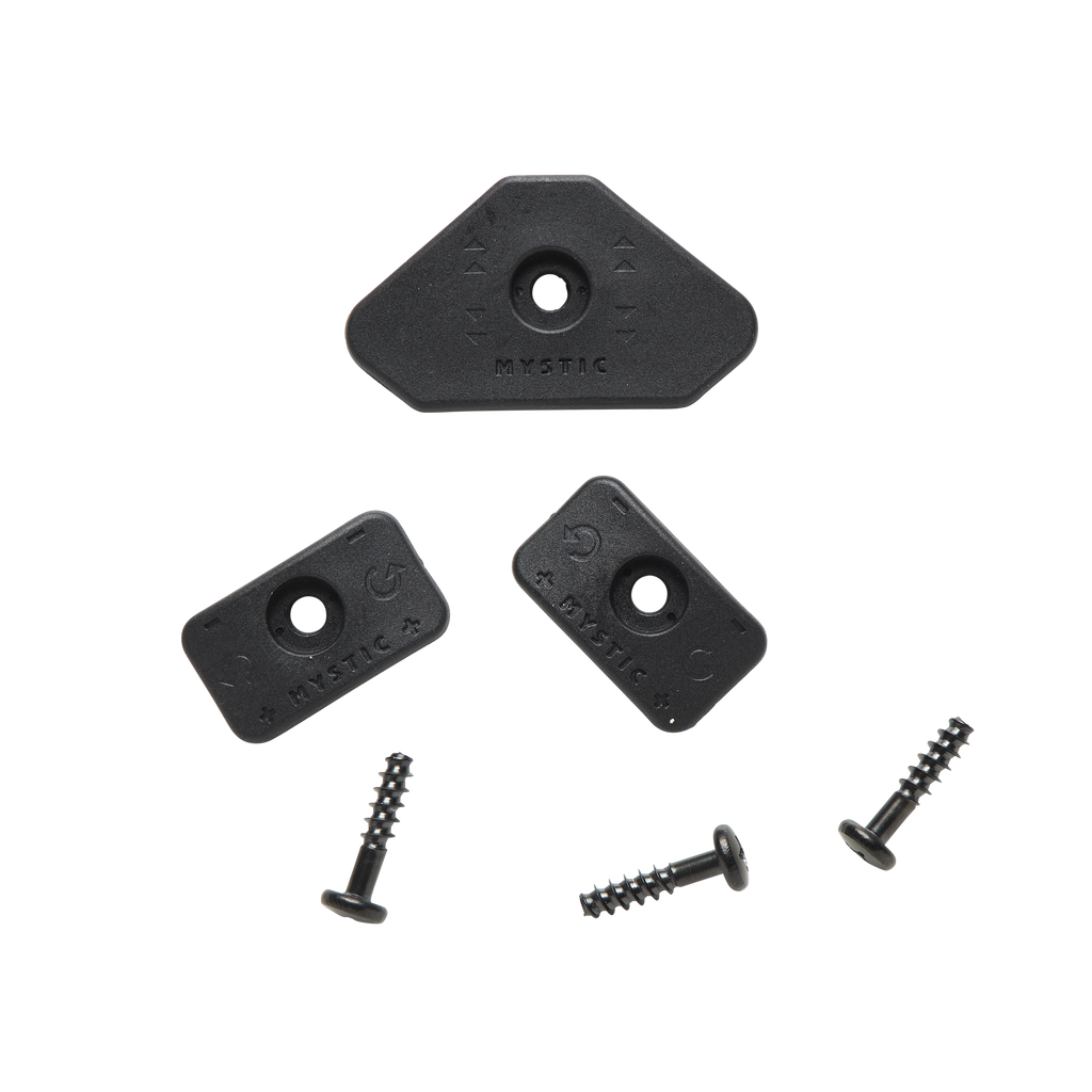 Foil Footstrap Vshape washer + screw - OS / Black