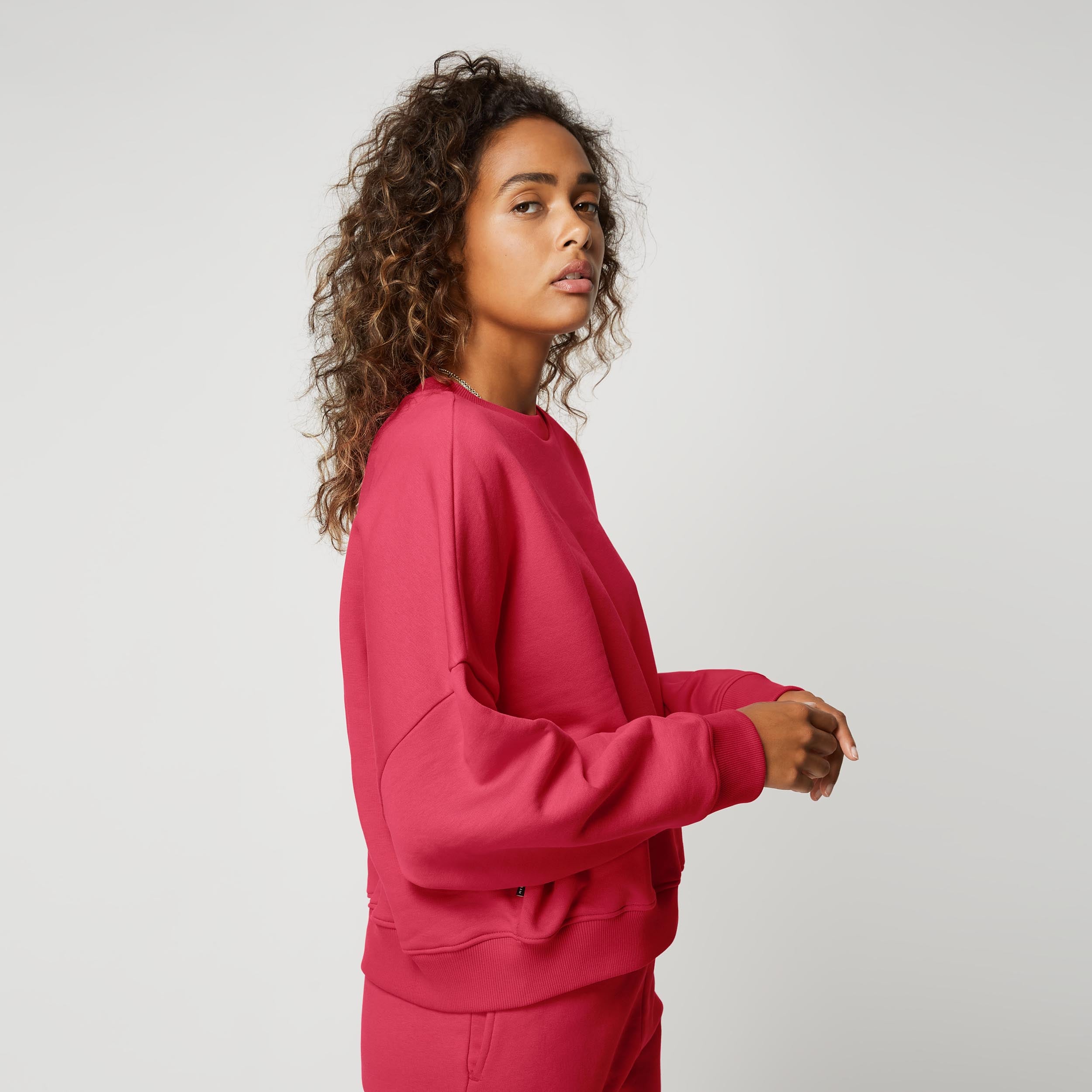 Dropped Shoulder Crew Sweat Women