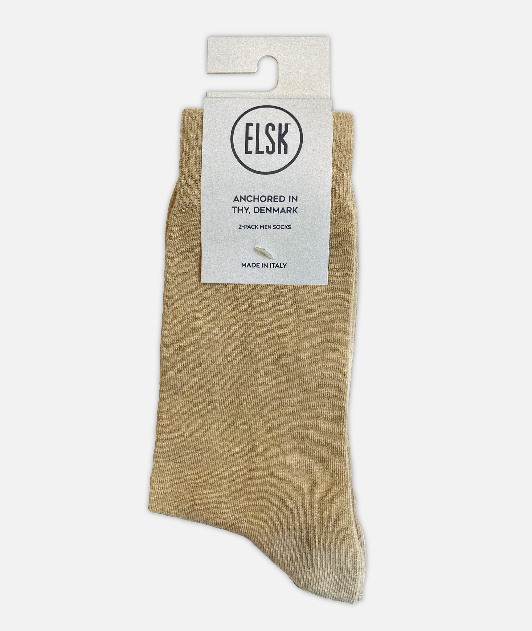 09004 | Elsk® Oak Socks. 2-Pack | Warm sand