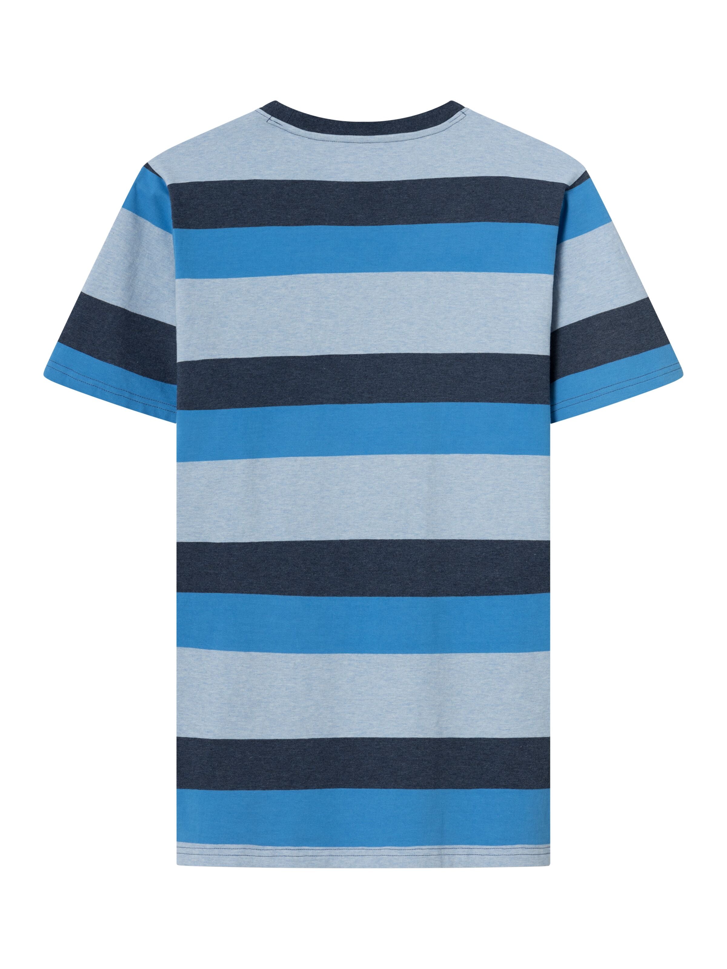 Kenntnisgecotton Bekleidung - reguläres Block gestreift T -Shirt - Gots - Campanula