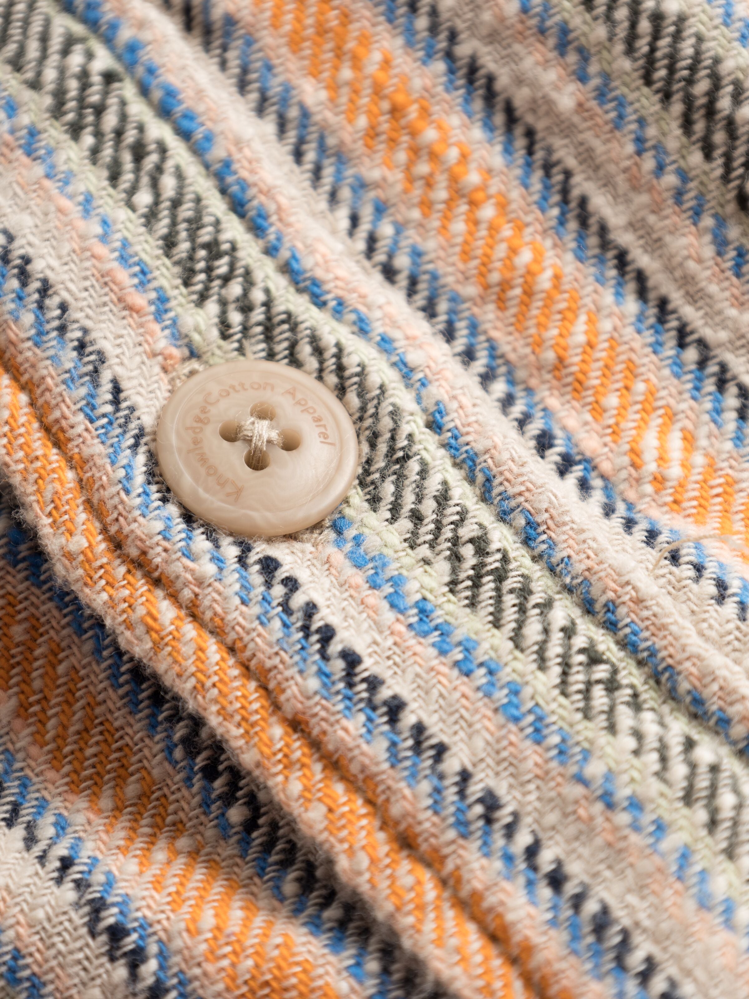 Kenntnisgekottonbekleidung - locker gewebte Striped Overshirt - Gots/Vegan - Multi -Farbe