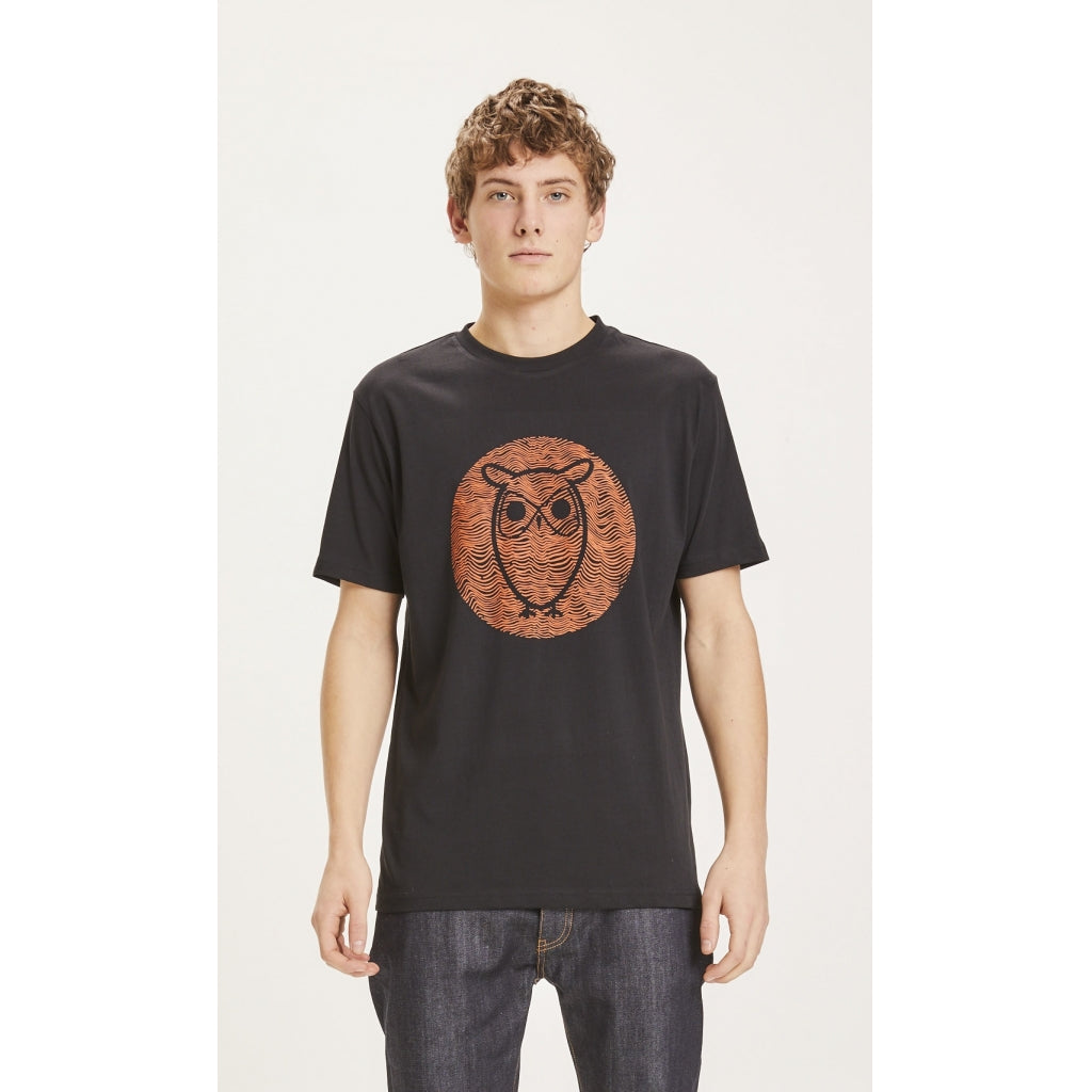 KnowledgeCotton Apparel ALDER big owl lined tee