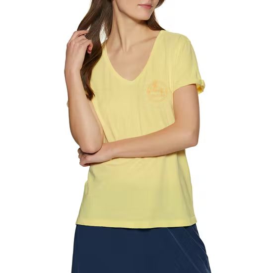 Rip Curl - Re -Try gegen Neck -T -Shirt - Easer Pfirsich