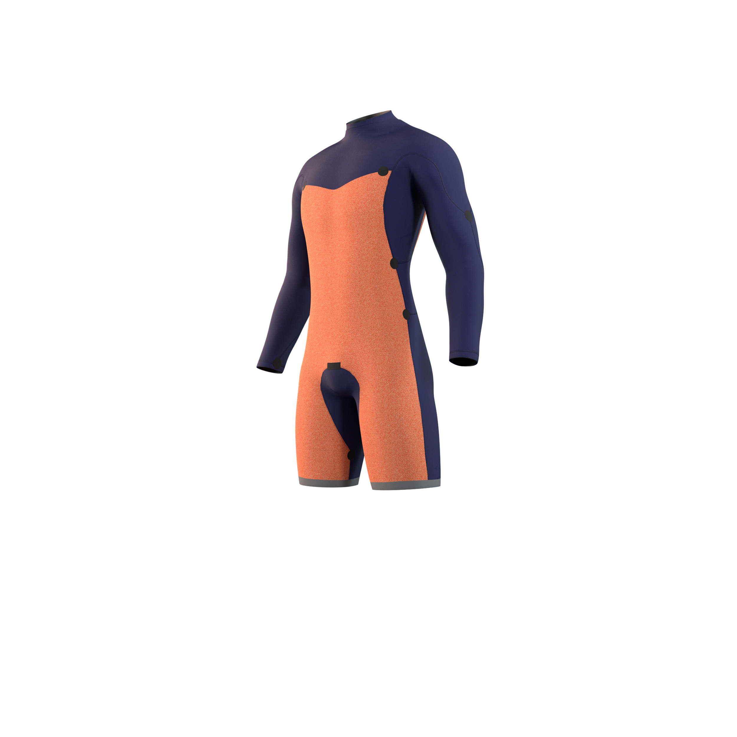 Mystic - Star Longarm Shorty 3/2mm Double Fzip - Svart