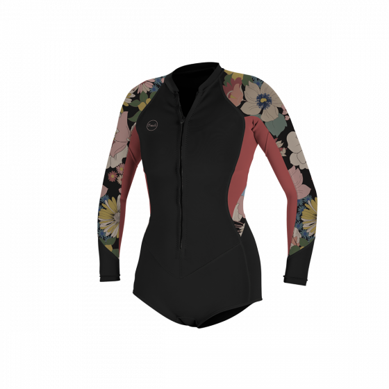 O´Neill Bahia 2/1 Front Zip L/S Short Spring Tearoe/Twiggy