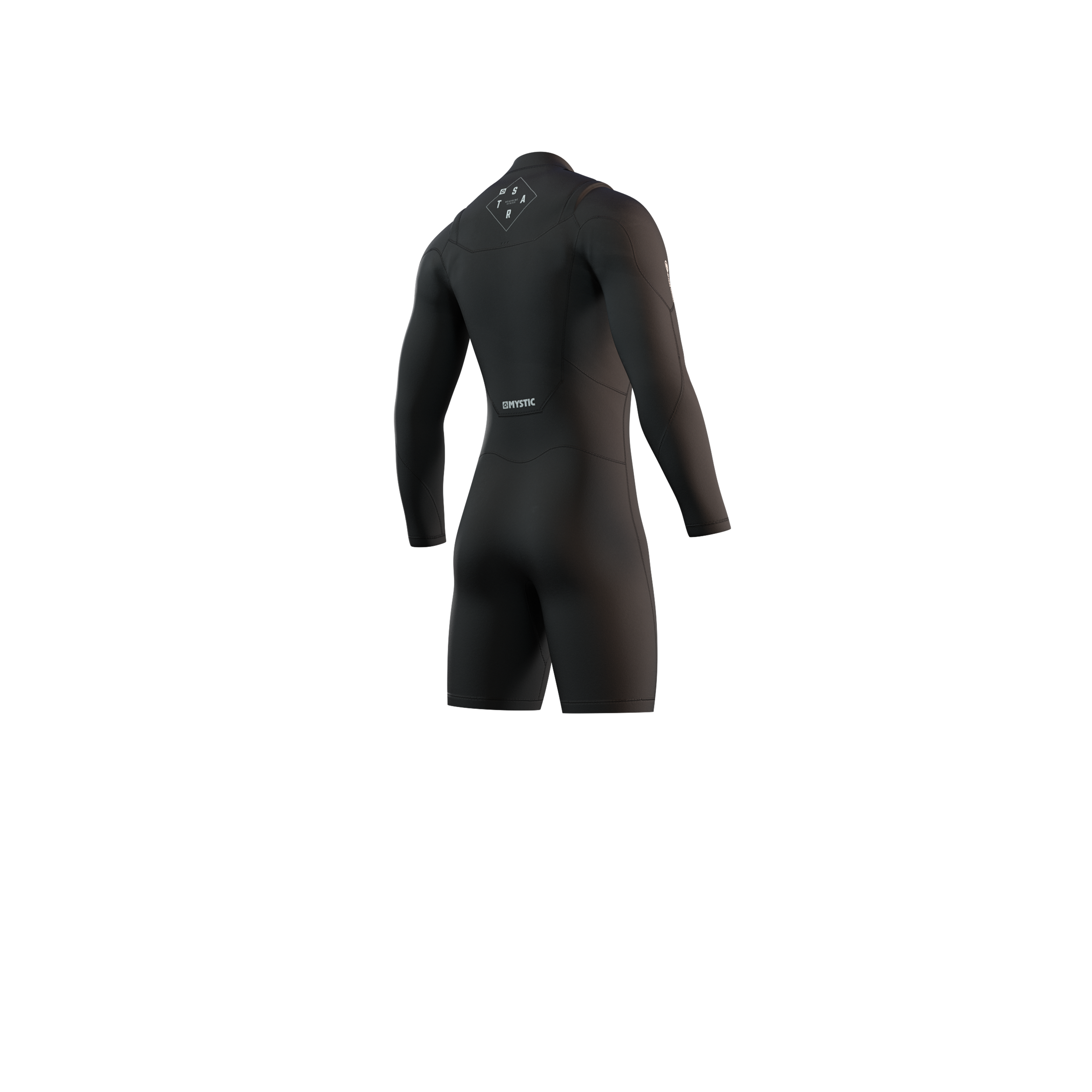 Mystic - Star Longarm Shorty 3/2mm Double Fzip - Svart