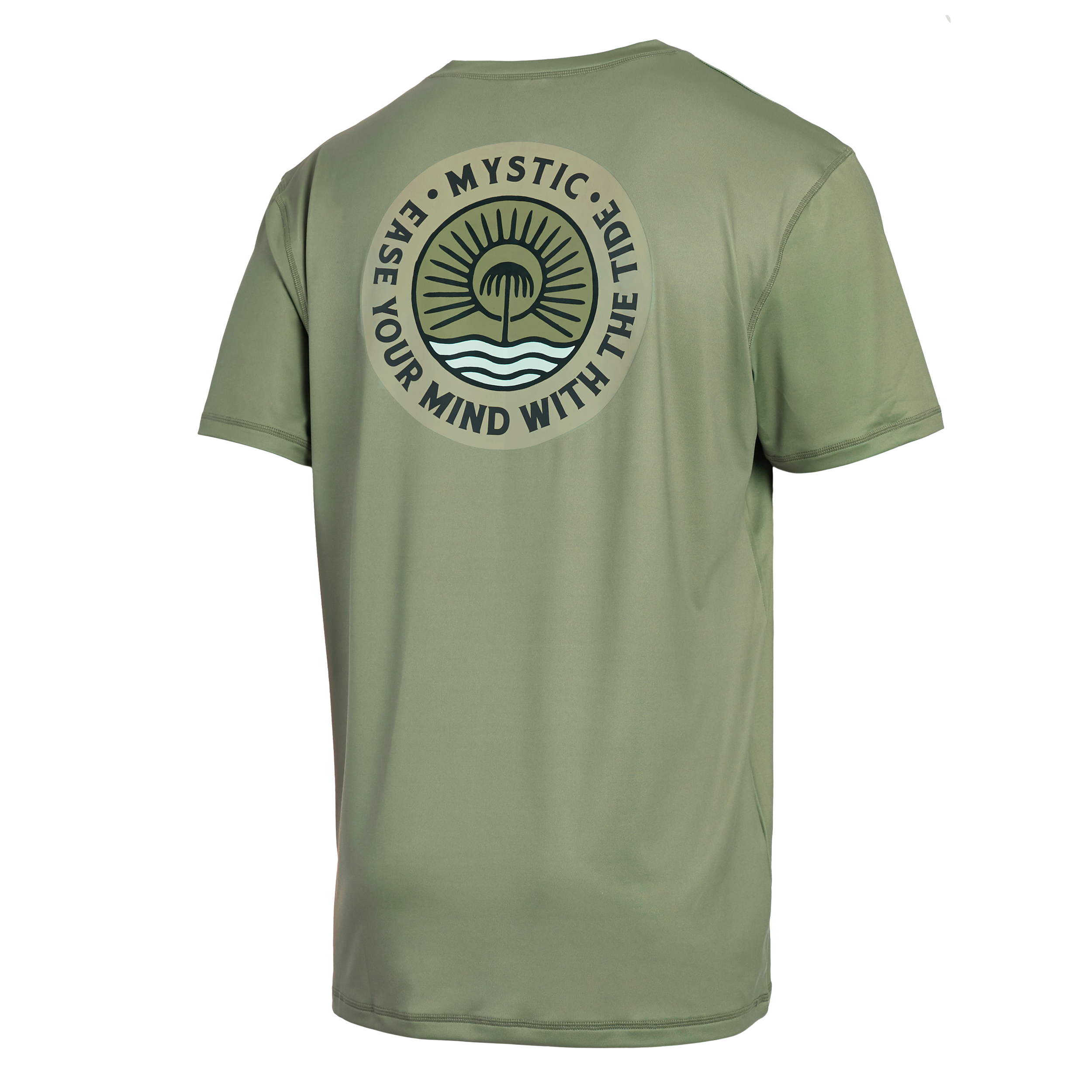 Mystic - Ease S/S Rashvest Loosefit - Olivgrön