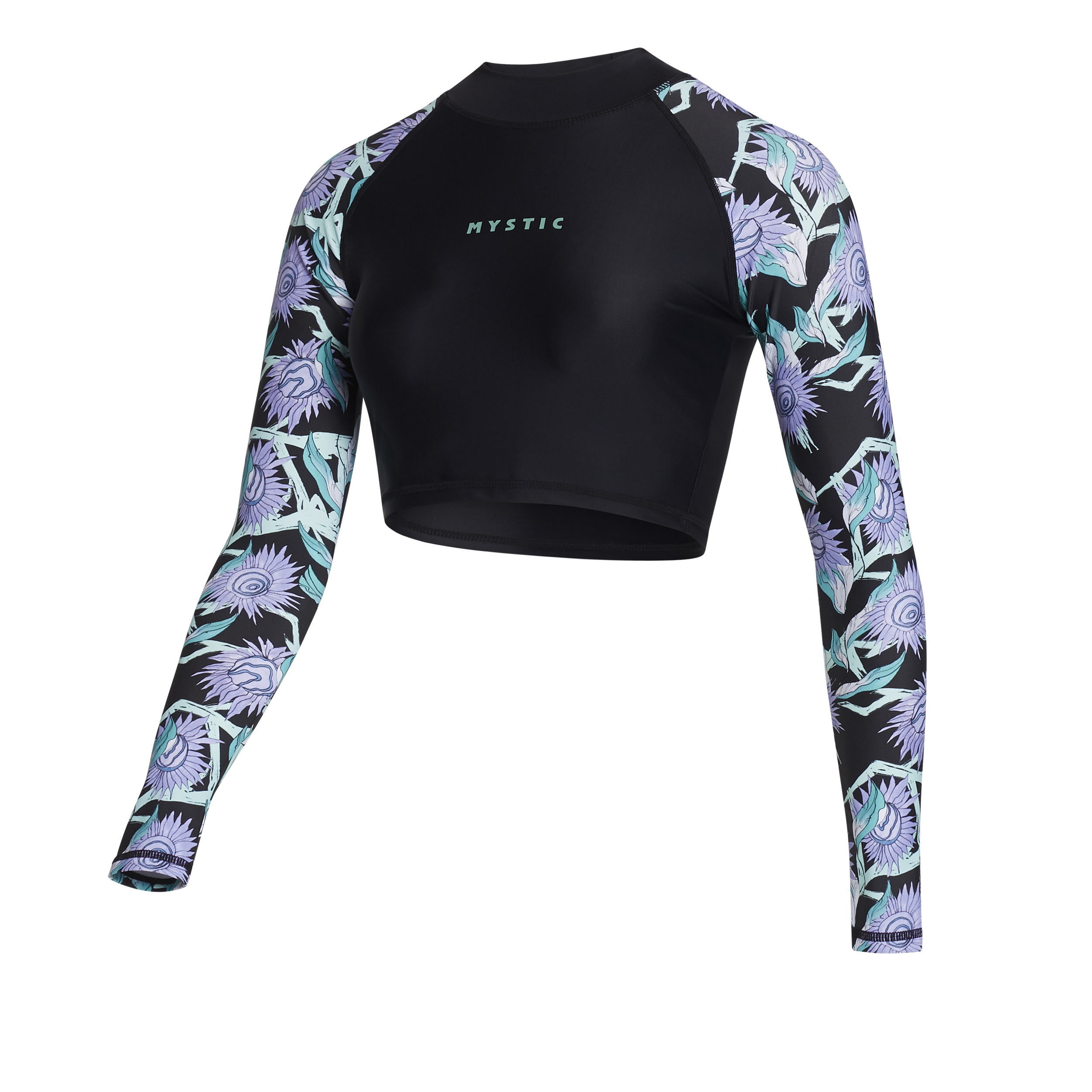 Mystic - Jayde L/S Crop Rashvest - Black
