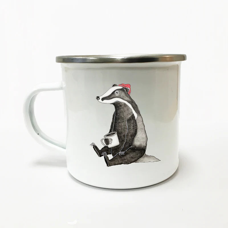 Lakor - Dachs-Emaille-Becher