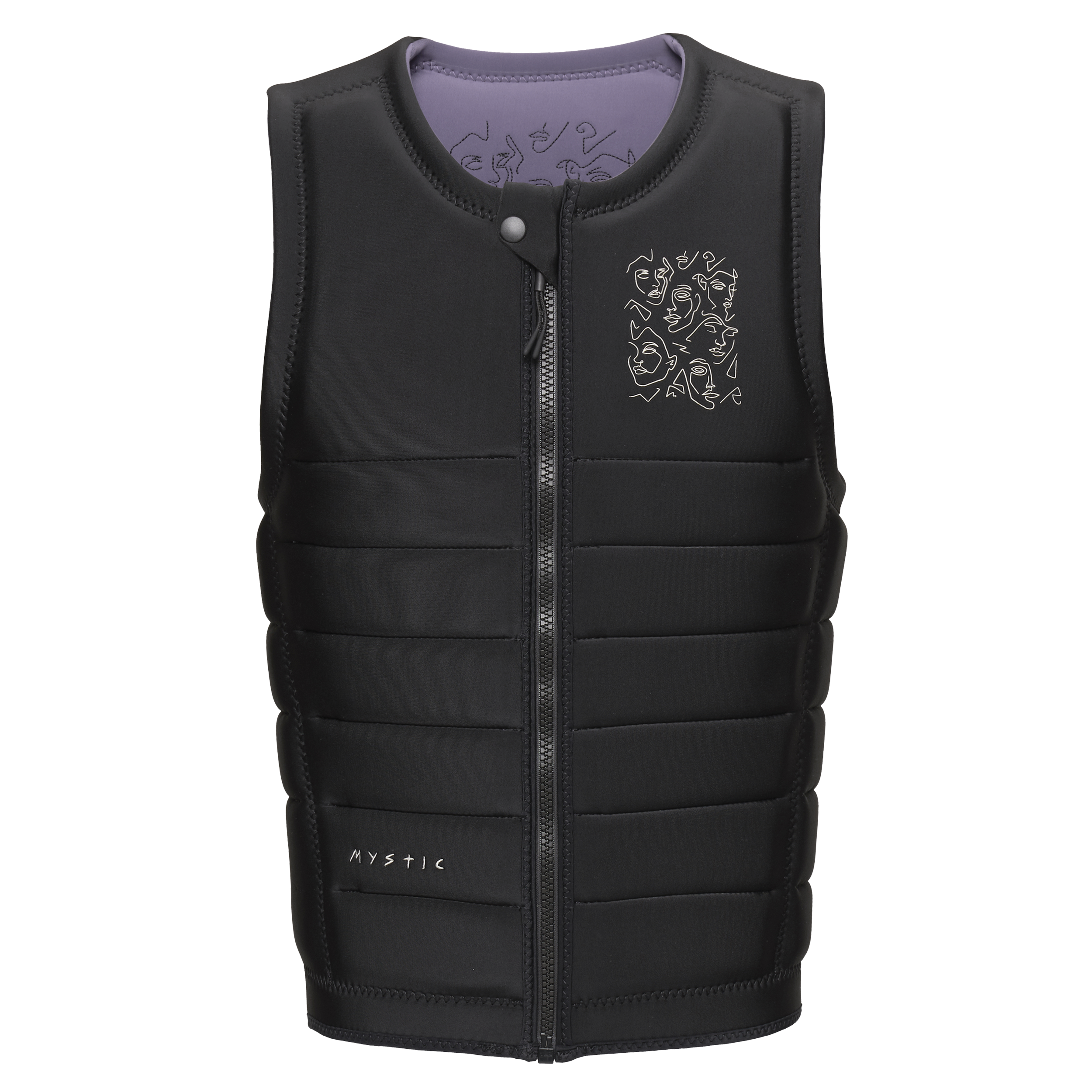 Mystic - Mayhem Impact Vest Fzip Wake - Svart