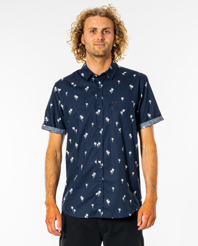 RIP Curl - Paradise Palms S/S Shirt - Marine