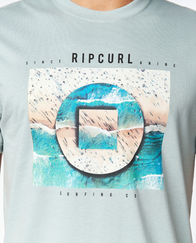 Rip Curl – Good Day Bad Day T-Shirt – Vintage-Blau