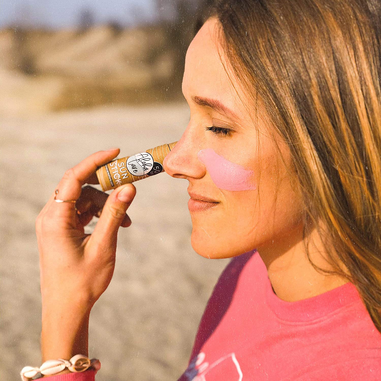 Aloha Stick Solaire SPF 50+ | Écran Solaire Minéral pour le Visage pour le Surf | Couleur Bleue